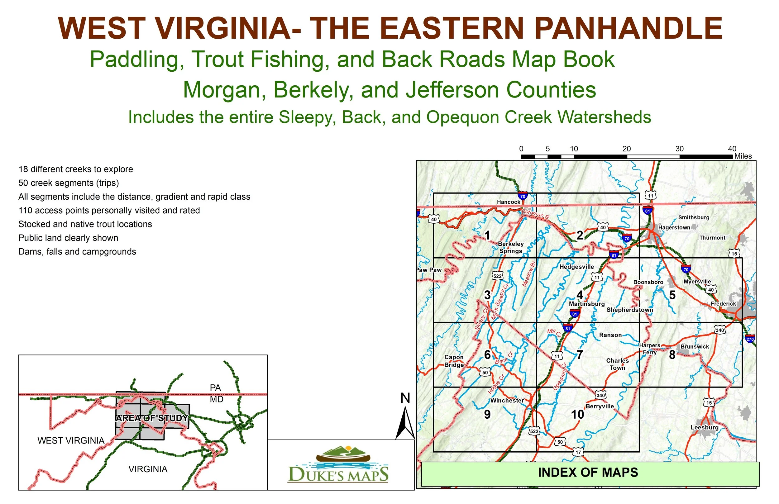 WEST VIRGINIA- THE EASTERN PANHANDLE MAP BOOK