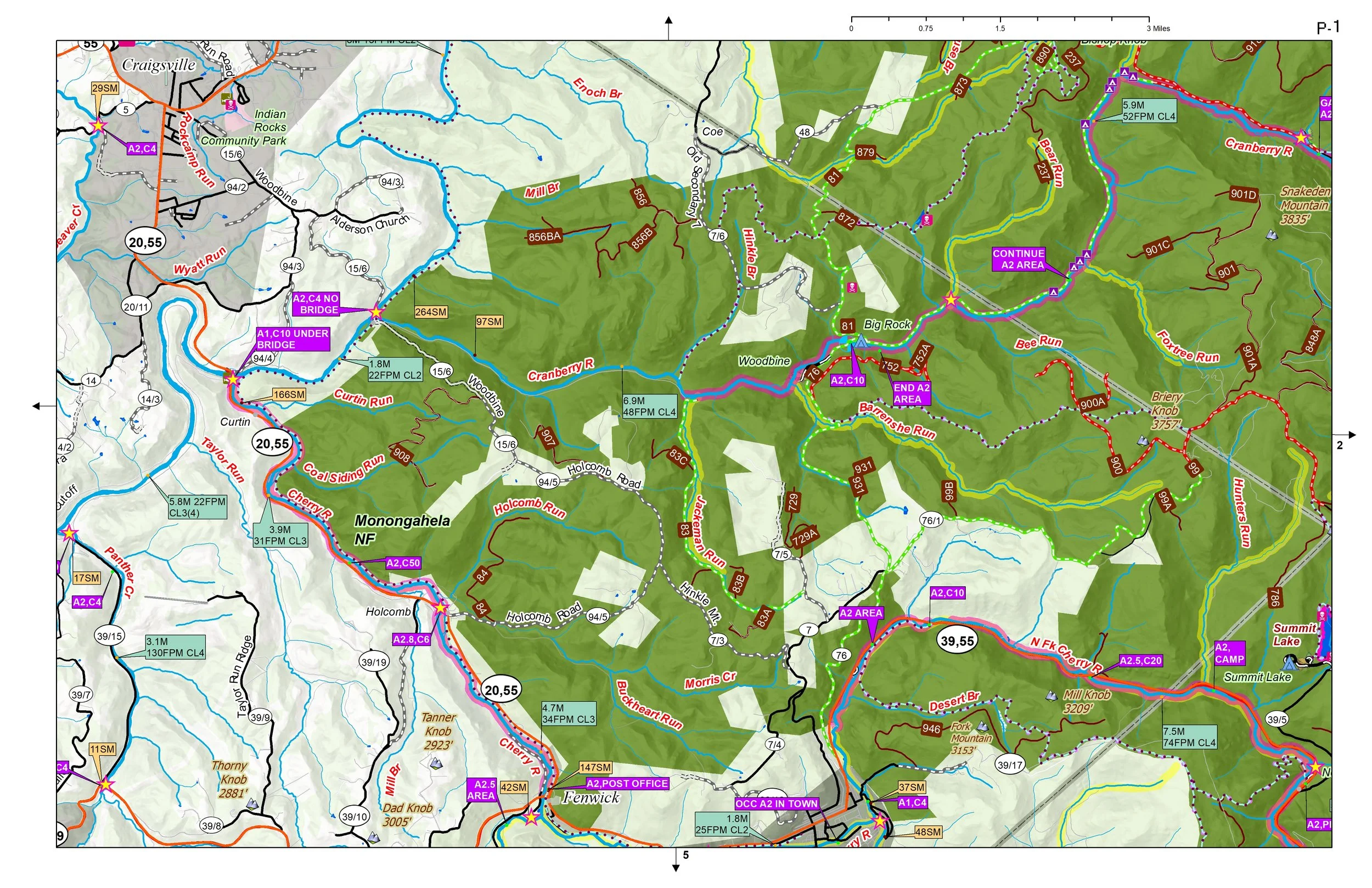 ELK AND GAULEY RIVER sample page