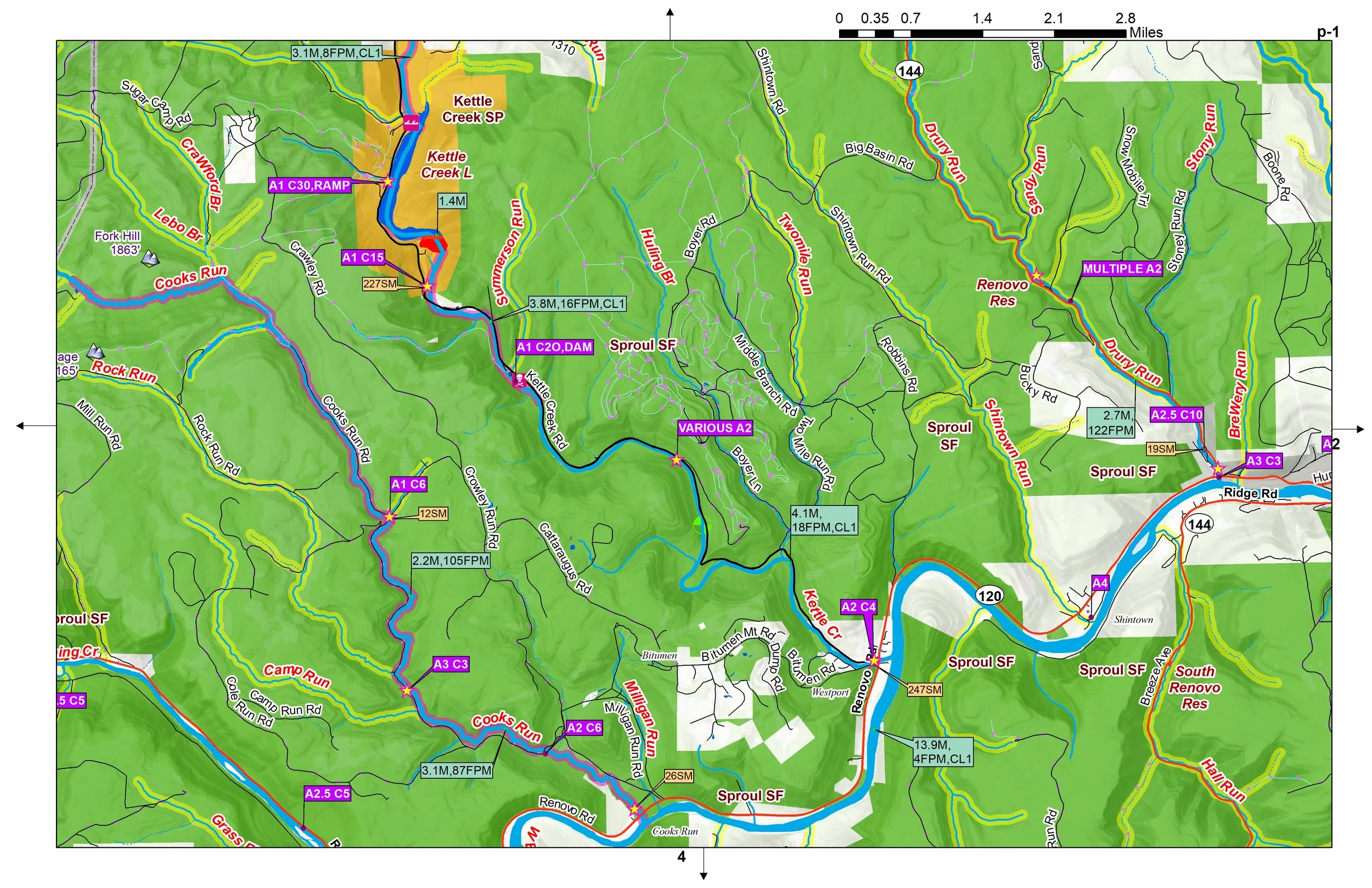 UPPER WEST BRANCH SUSQUEHANNA RIVER SAMPLE PAGE