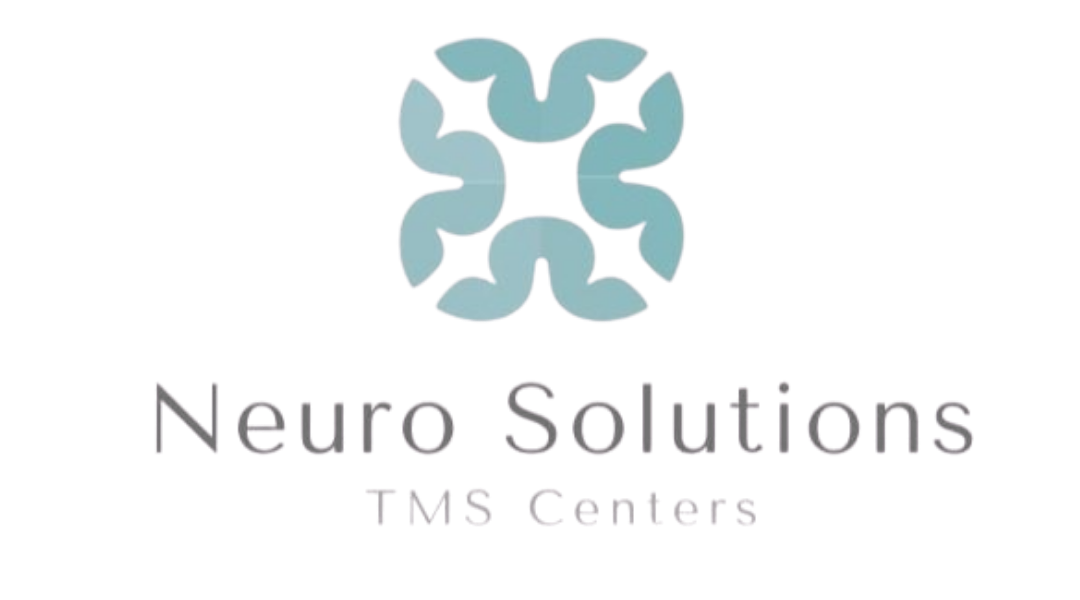 A logo featuring a stylized neuron with eight lobed shapes, and the text "Neuro Solutions" below with the smaller text "TMS Center" underneath.