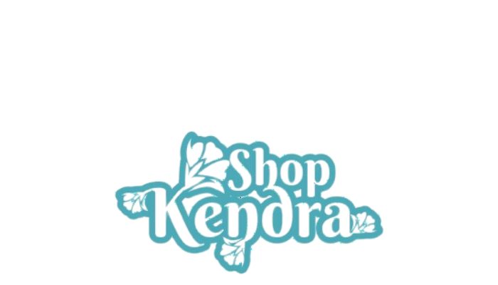 Stylized text reading 'Shop Kenora' with decorative design elements.