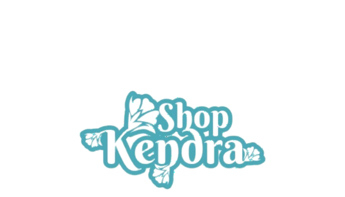 Stylized text reading 'Shop Kenora' with decorative design elements.