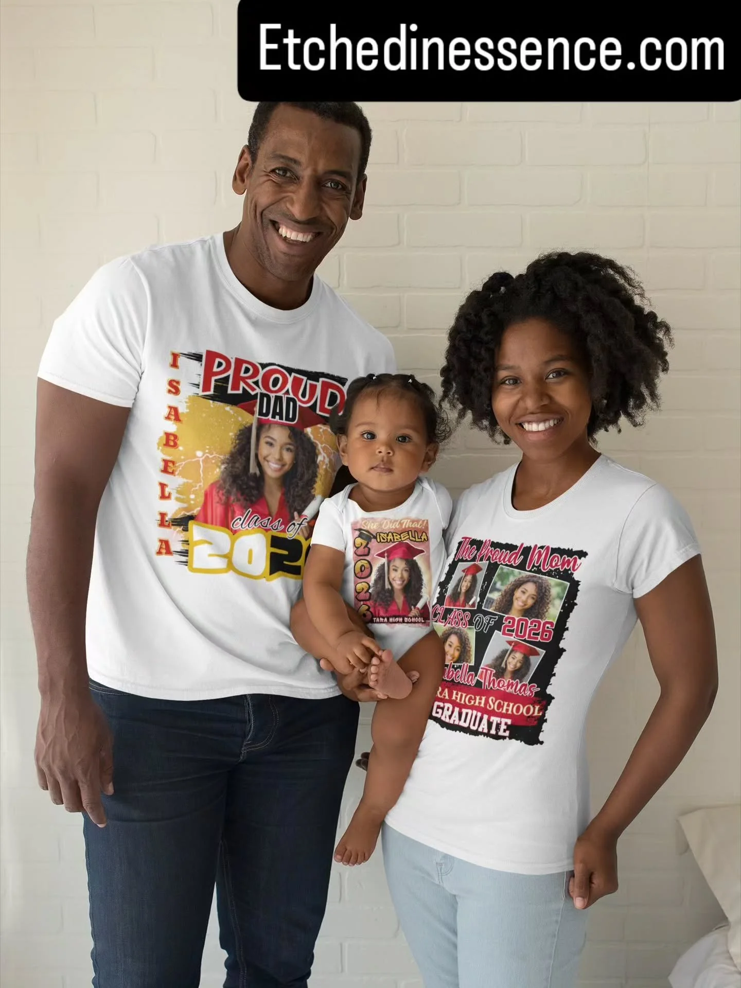 Y&rsquo;all coming basic&hellip; or like THIS? 👀🔥

Matching graduation fits for the whole family 🎓
Because this moment deserves more than just a regular shirt

📩 DM to order (limited spots!)

Etchedinessence.com