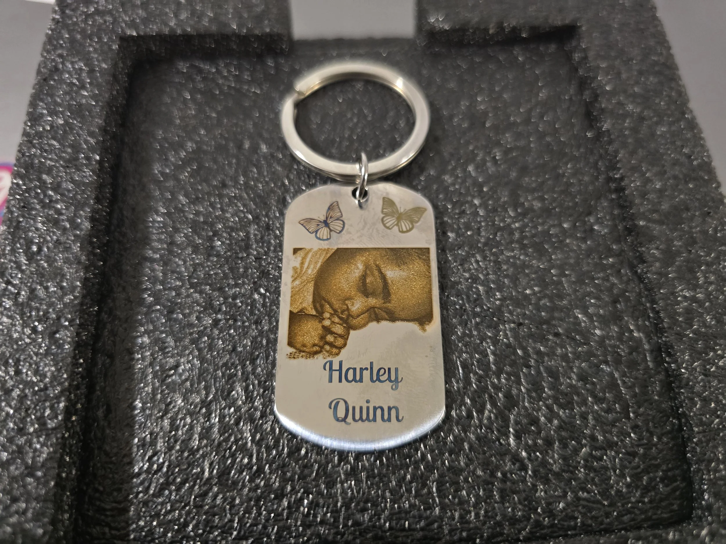 Custom Photo Engraved Keychain
