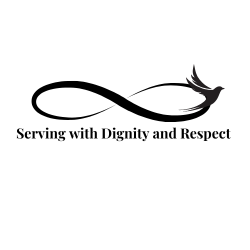 Black silhouette of Infinity Logo with Bird Flying
