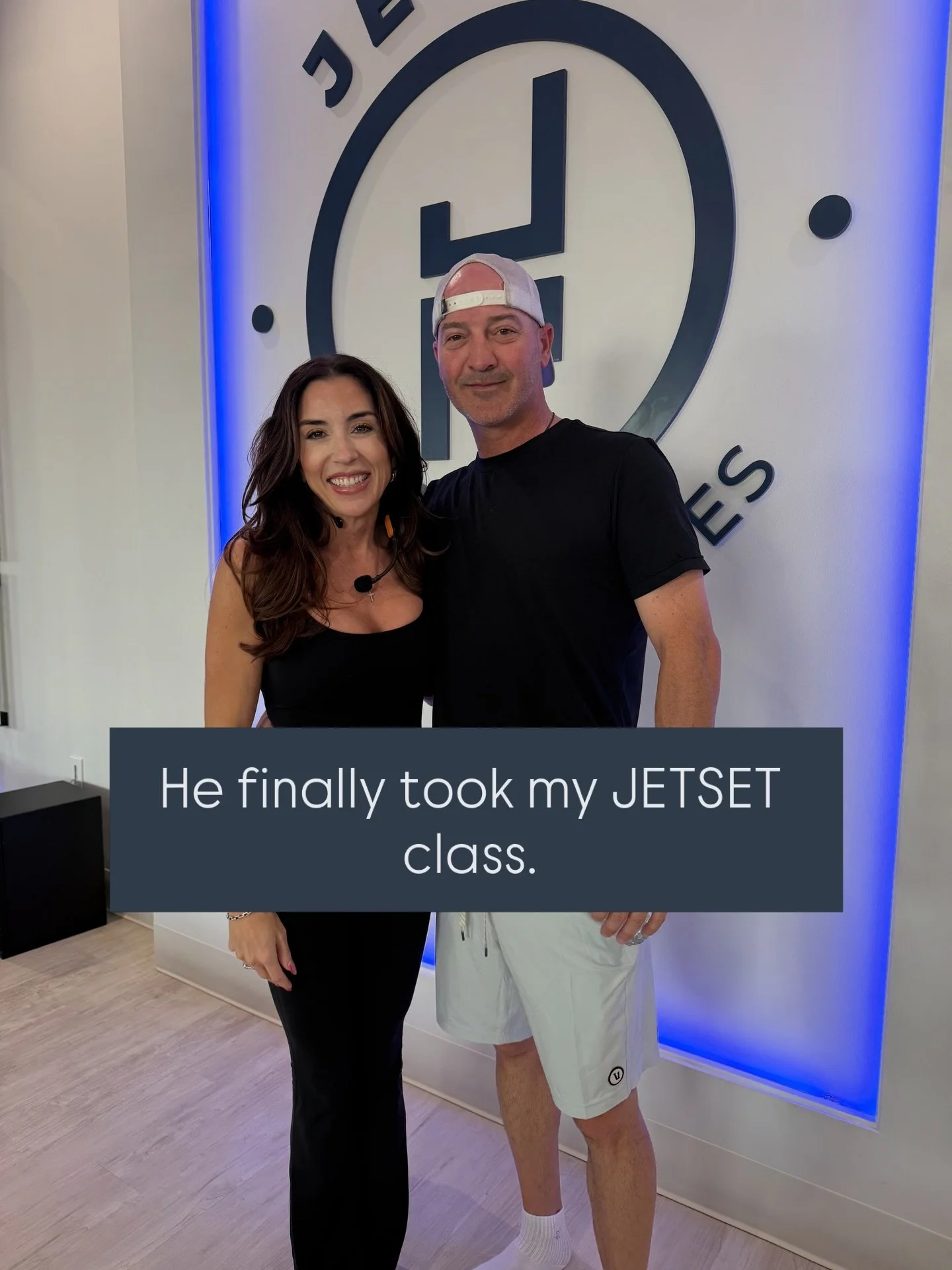 He made it five minutes before the complaints started.

Pilates looks graceful.
Pilates feels humbling.

And, he said he&rsquo;ll be back 😍

JETSET hits different.

#JetSetPilates #PilatesLife #CouplesThatSweat
