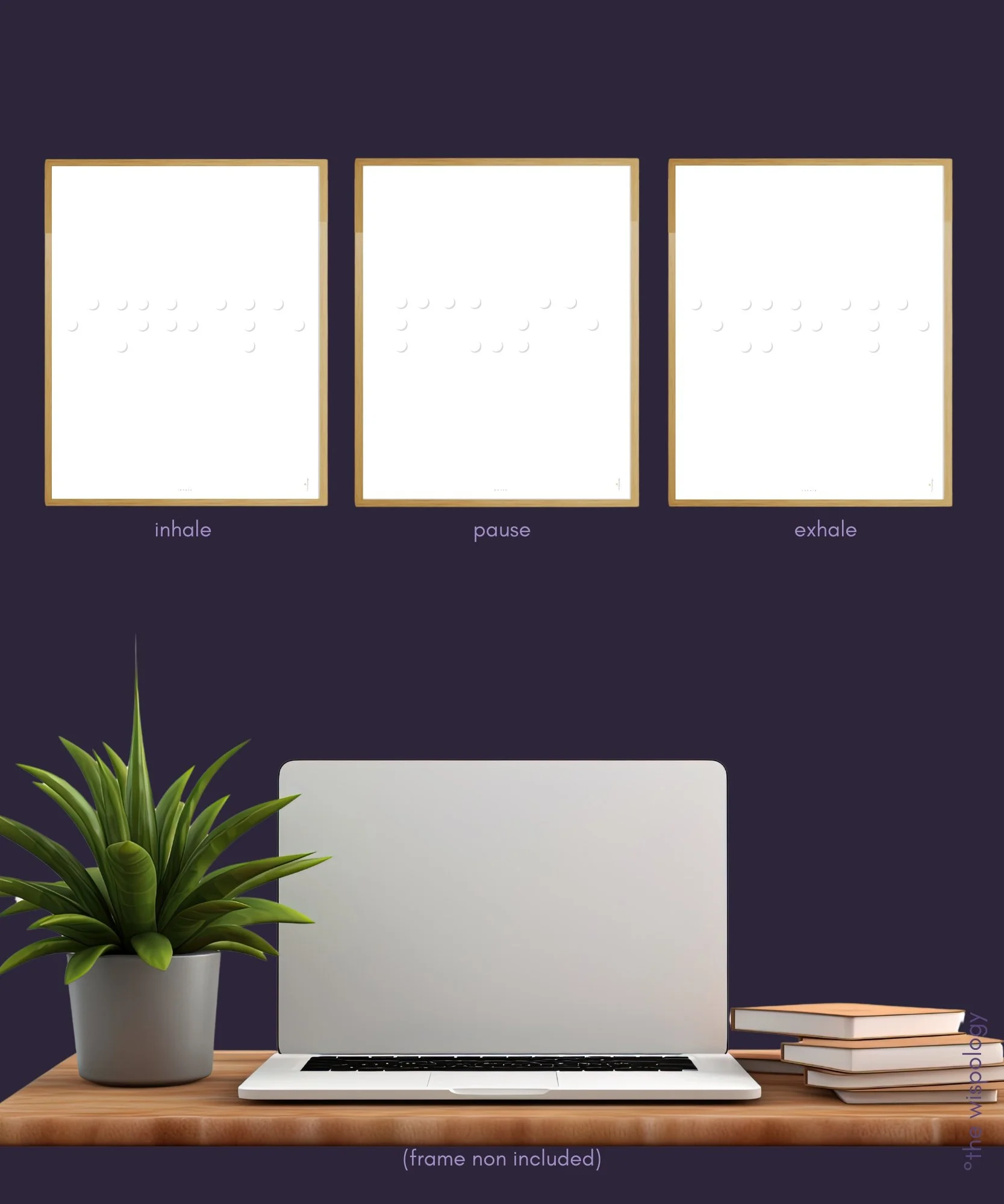 TRIPTYCH WALL ART: The BREATH Between | Triptych | inhale • pause • exhale | ready to download