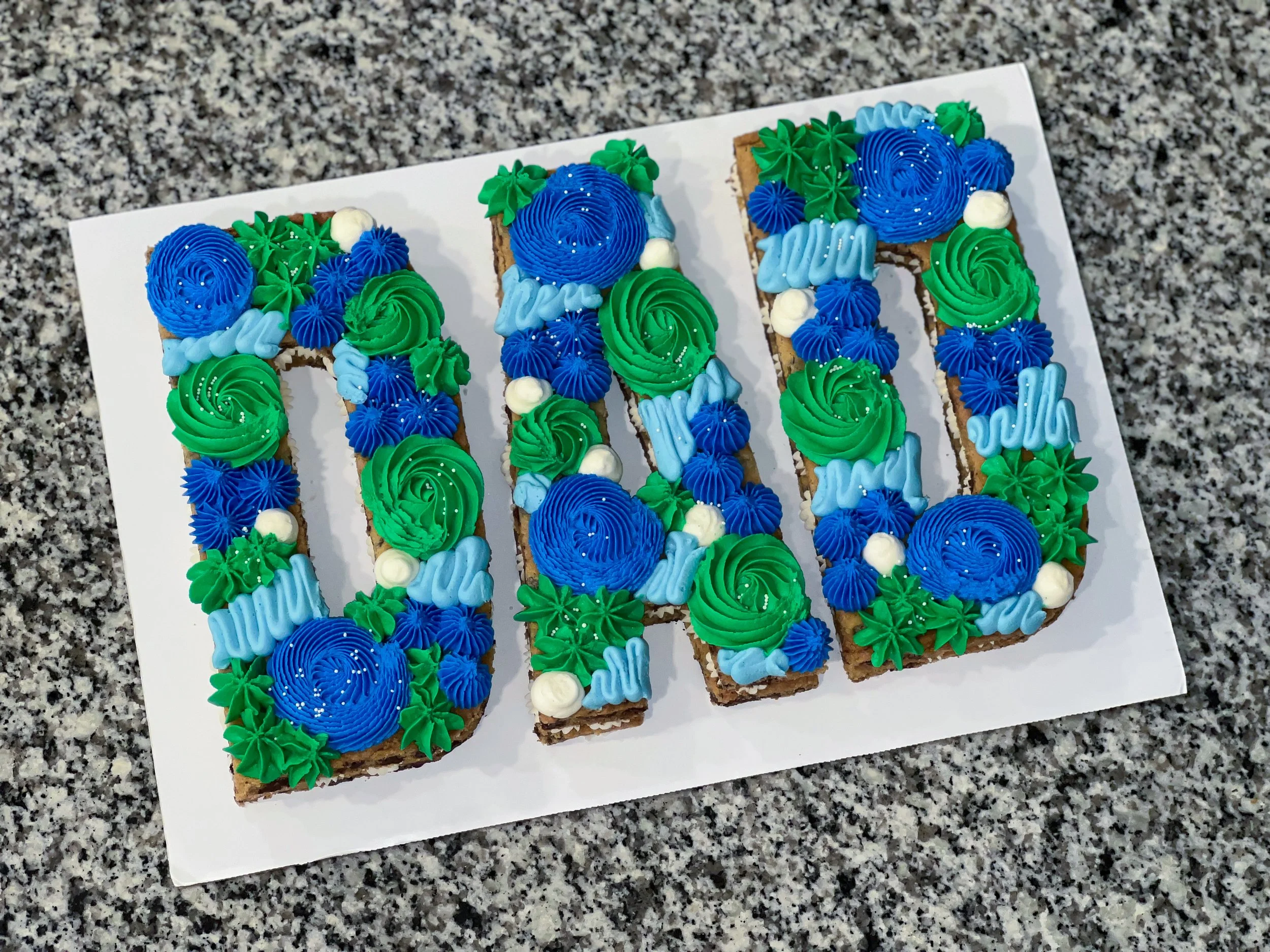 Cookie Cake - Letters & Numbers