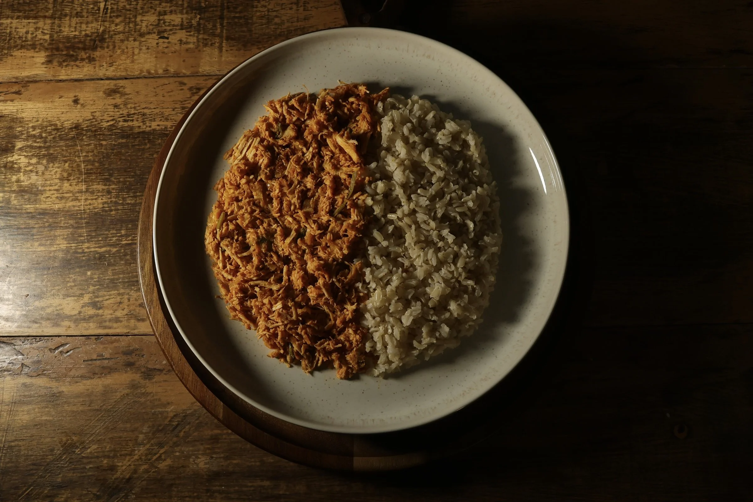 Frango Desfiado com Arroz integral