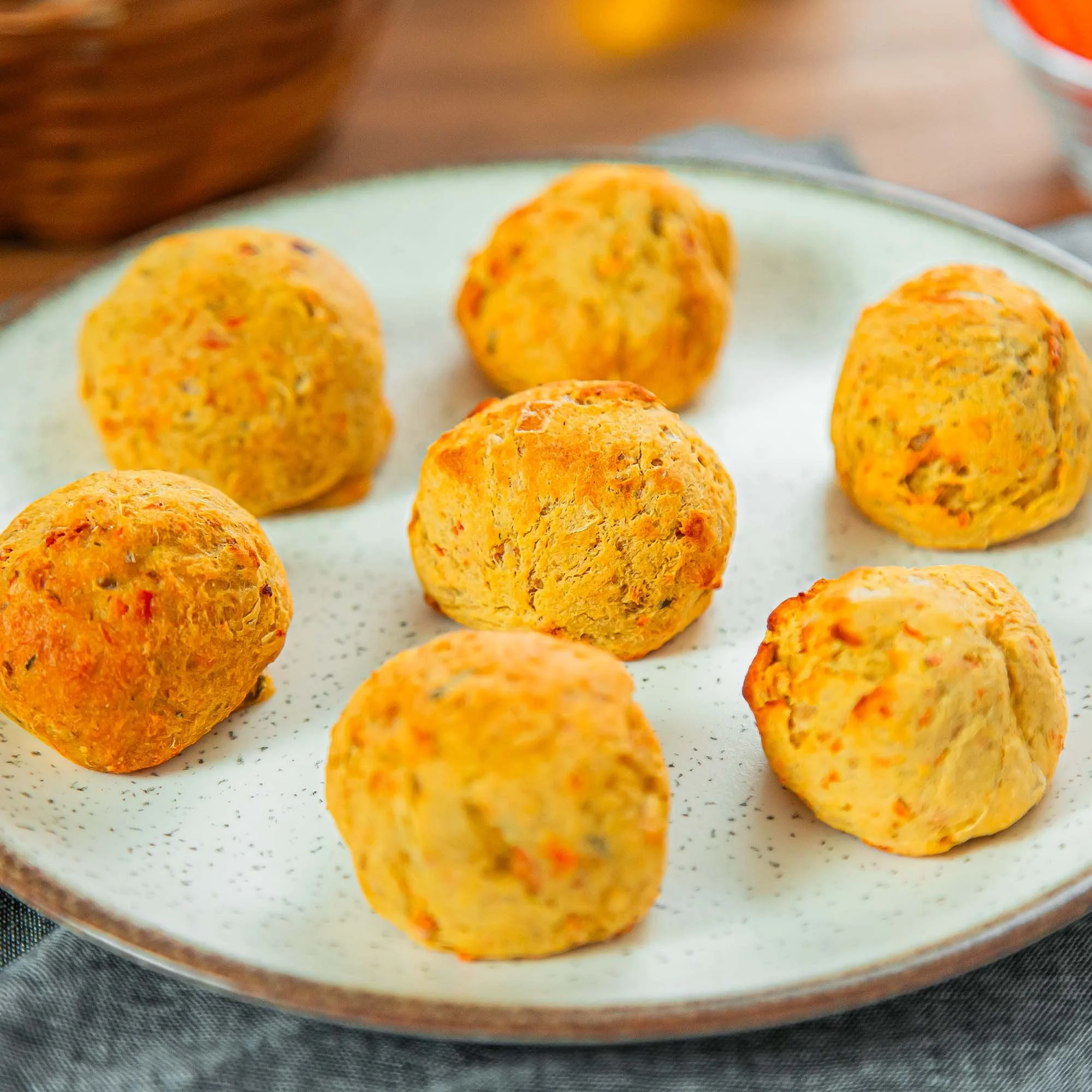 Bolinho de Cenoura com Frango