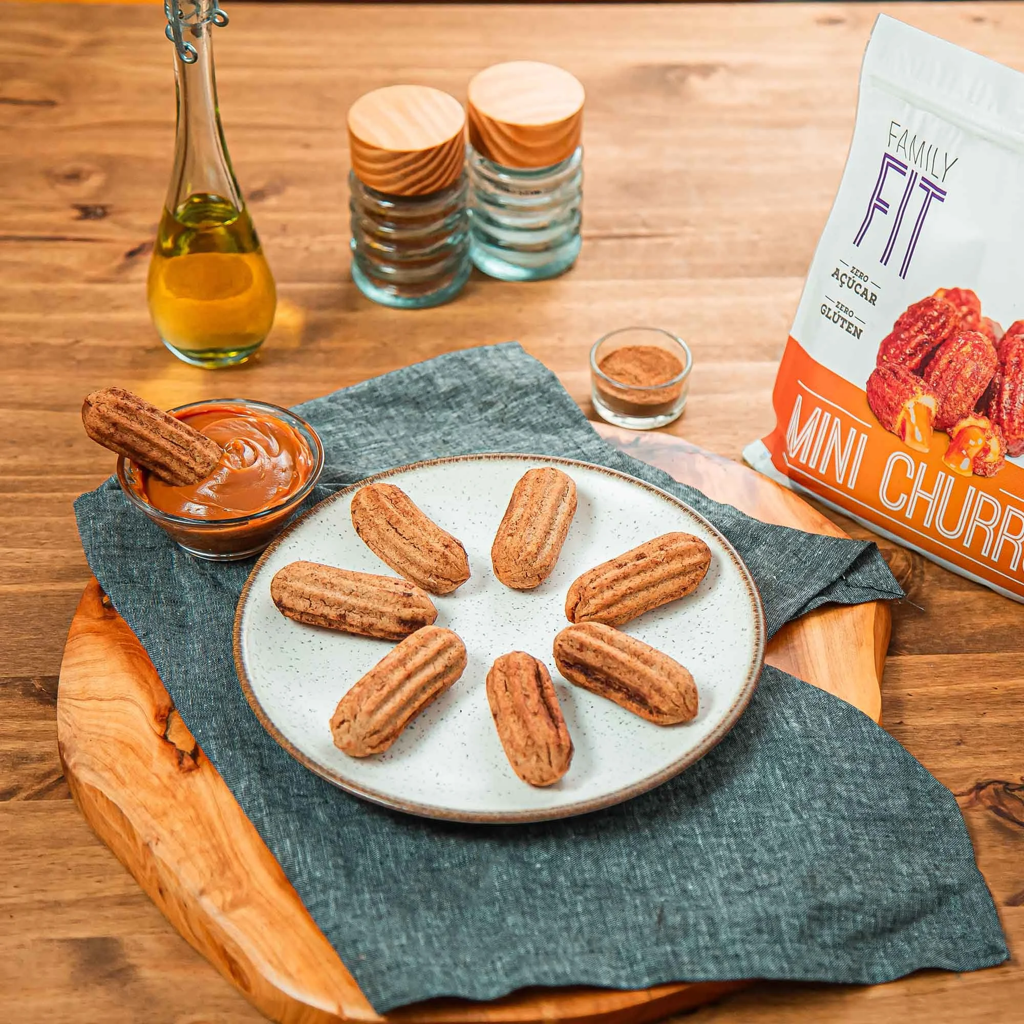 Mini Churros Fit de Doce de Leite (Zero Lactose)