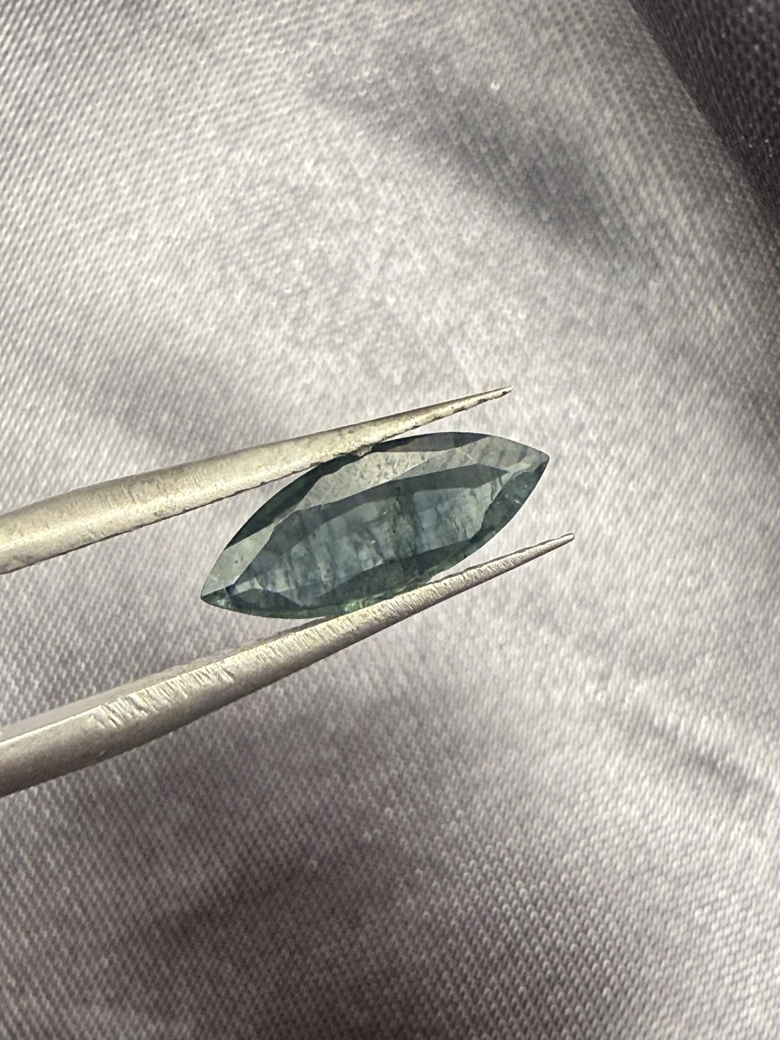 Exquisite Teal Marquise Alexandrite