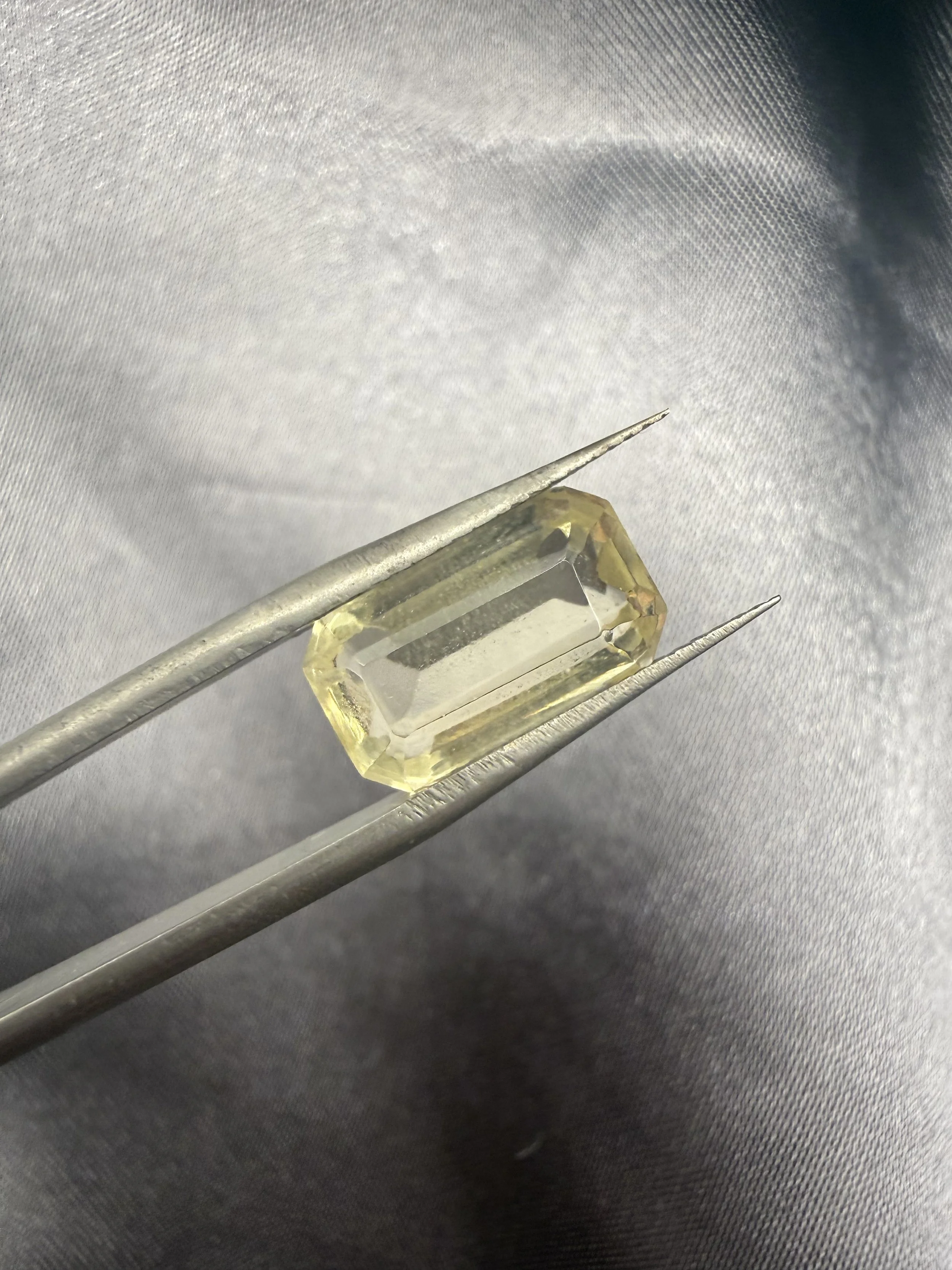 Radiant Cut Yellow Gemstone