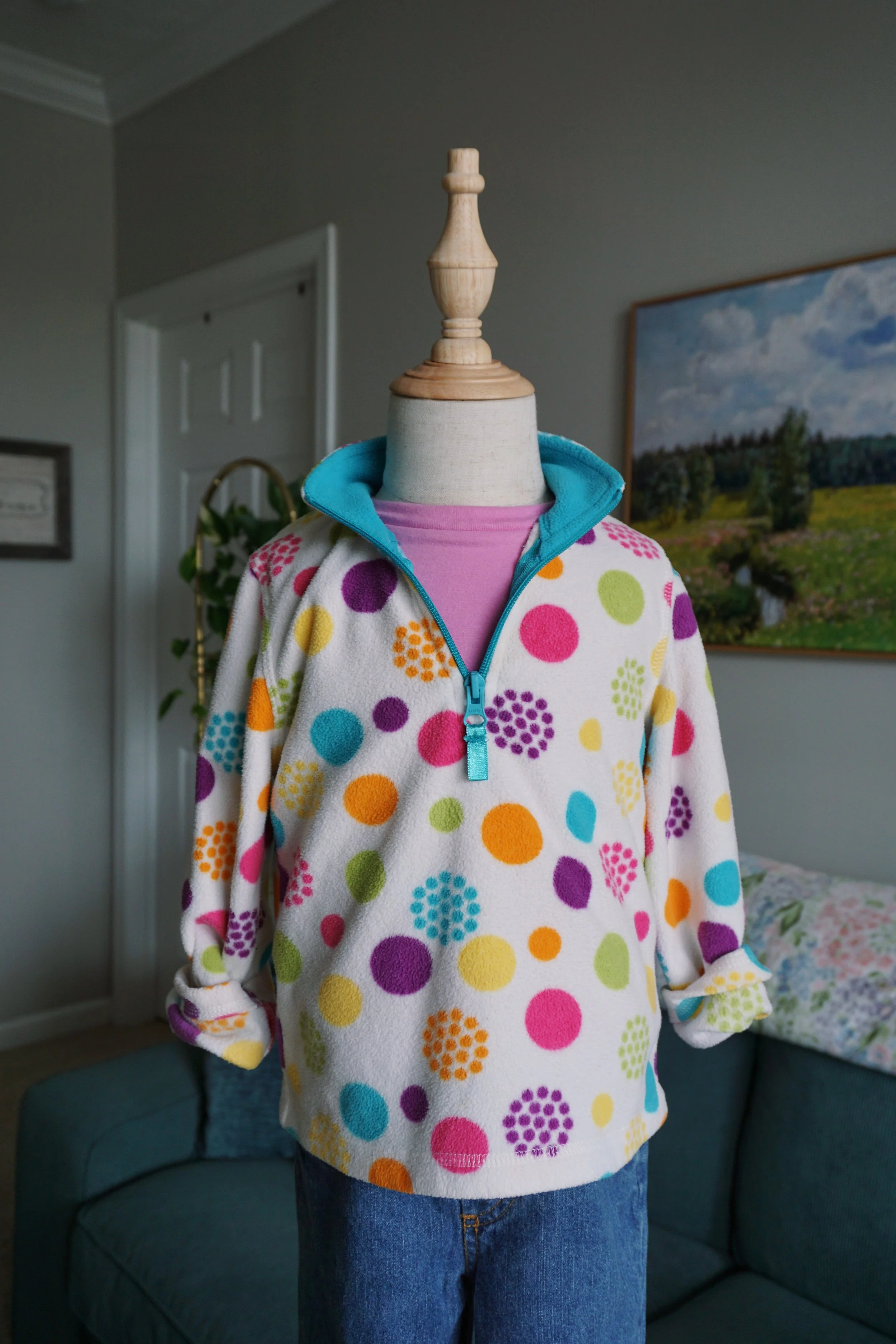 Arizona Jean Co. Polka Dot Fleece