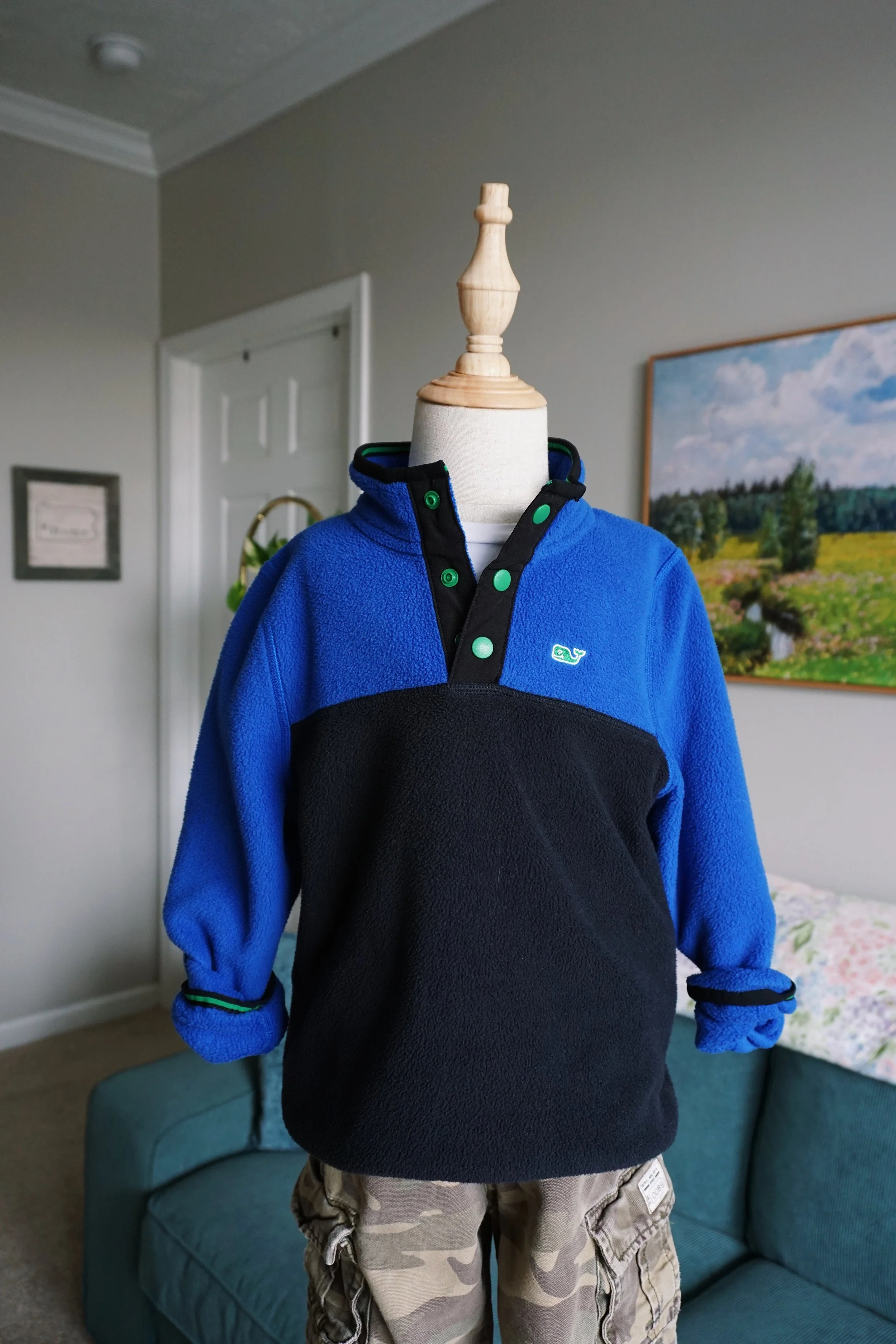 Vineyard Vines Boys Quarter Snap Fleece Pullover