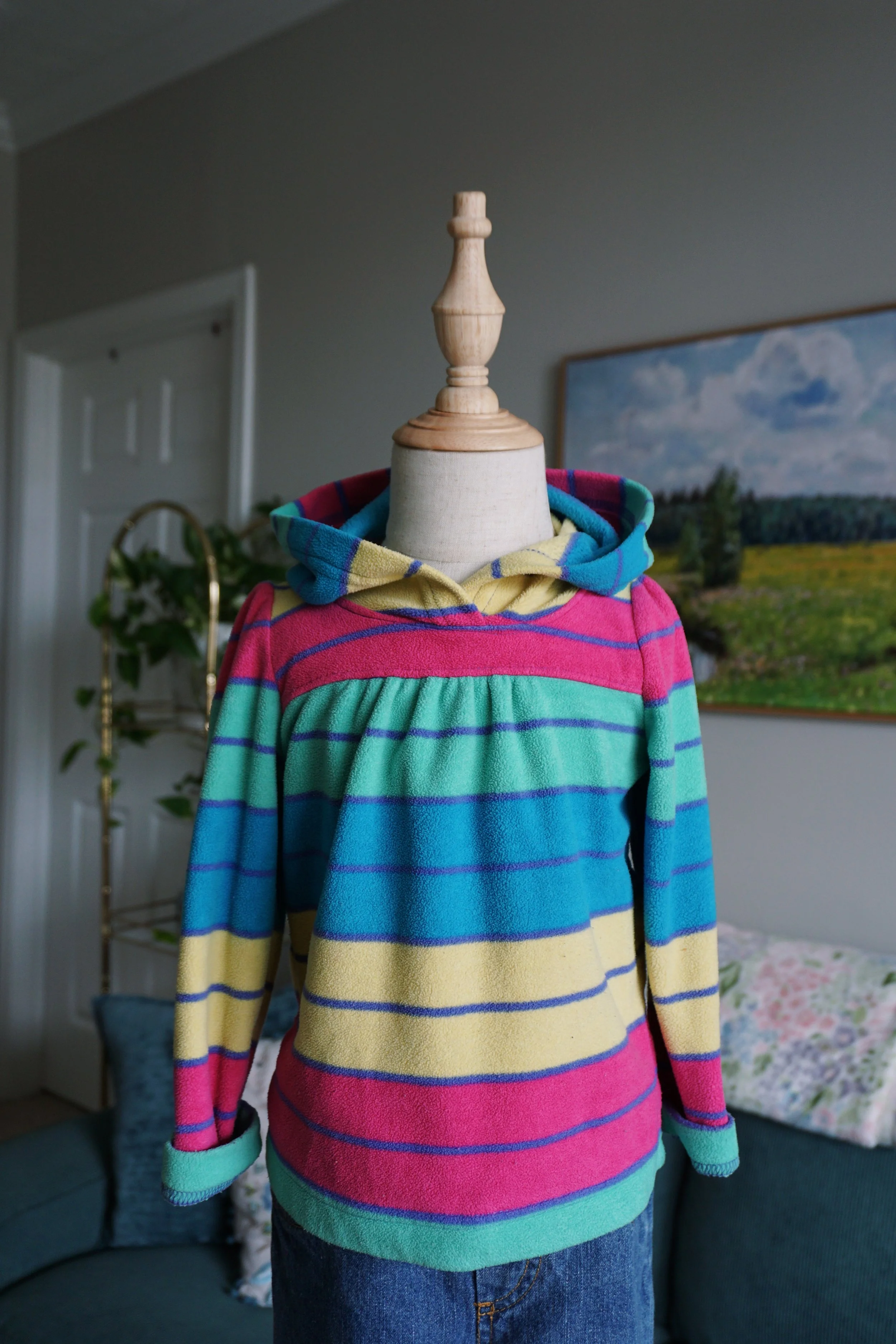 A Bad Case of Stripes Hooded Fleece
