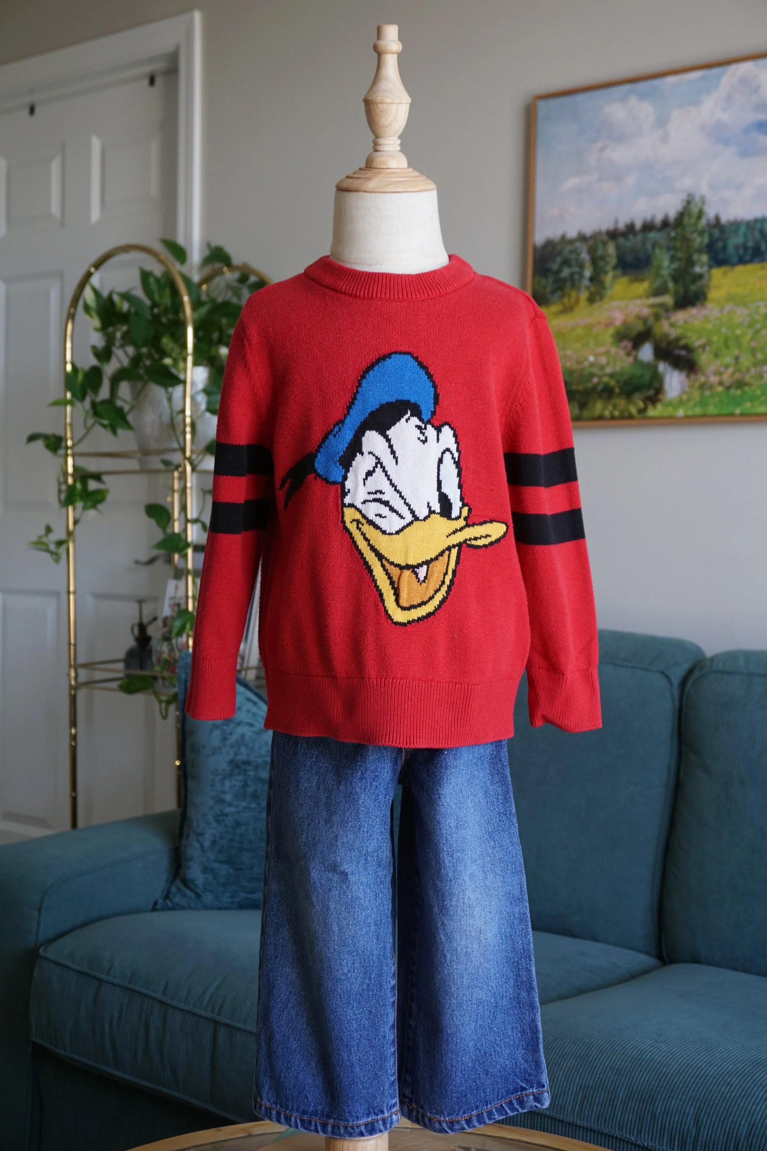 Red Donald Duck Sweater