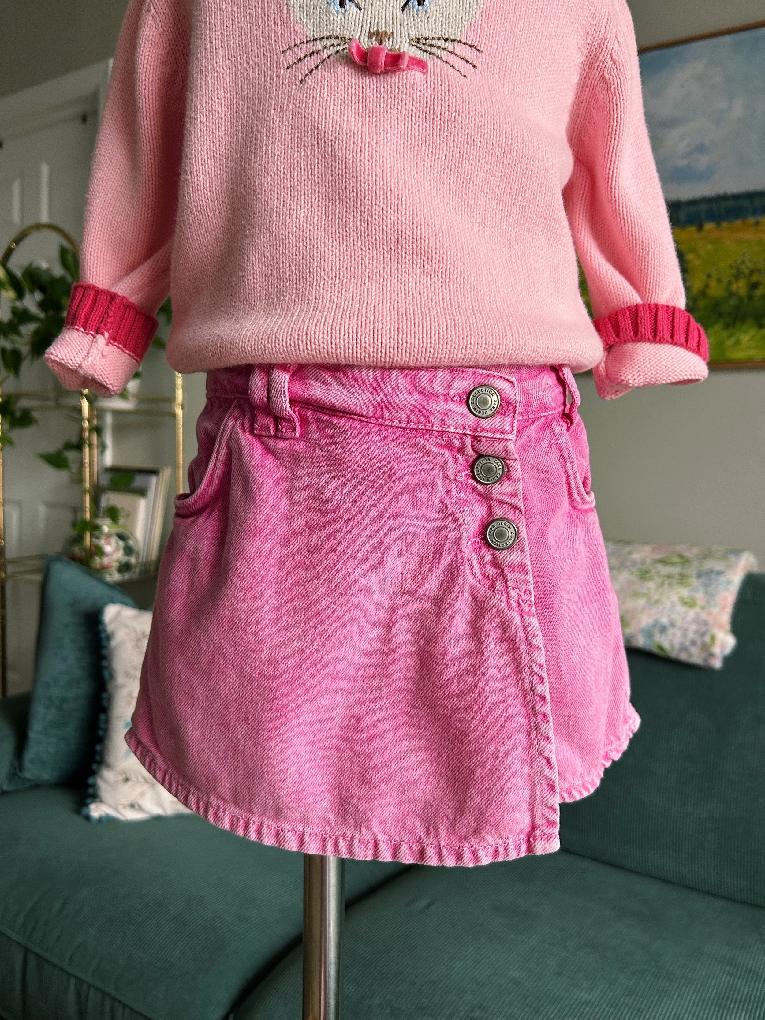 Zara Bubble Gum Pink Skort