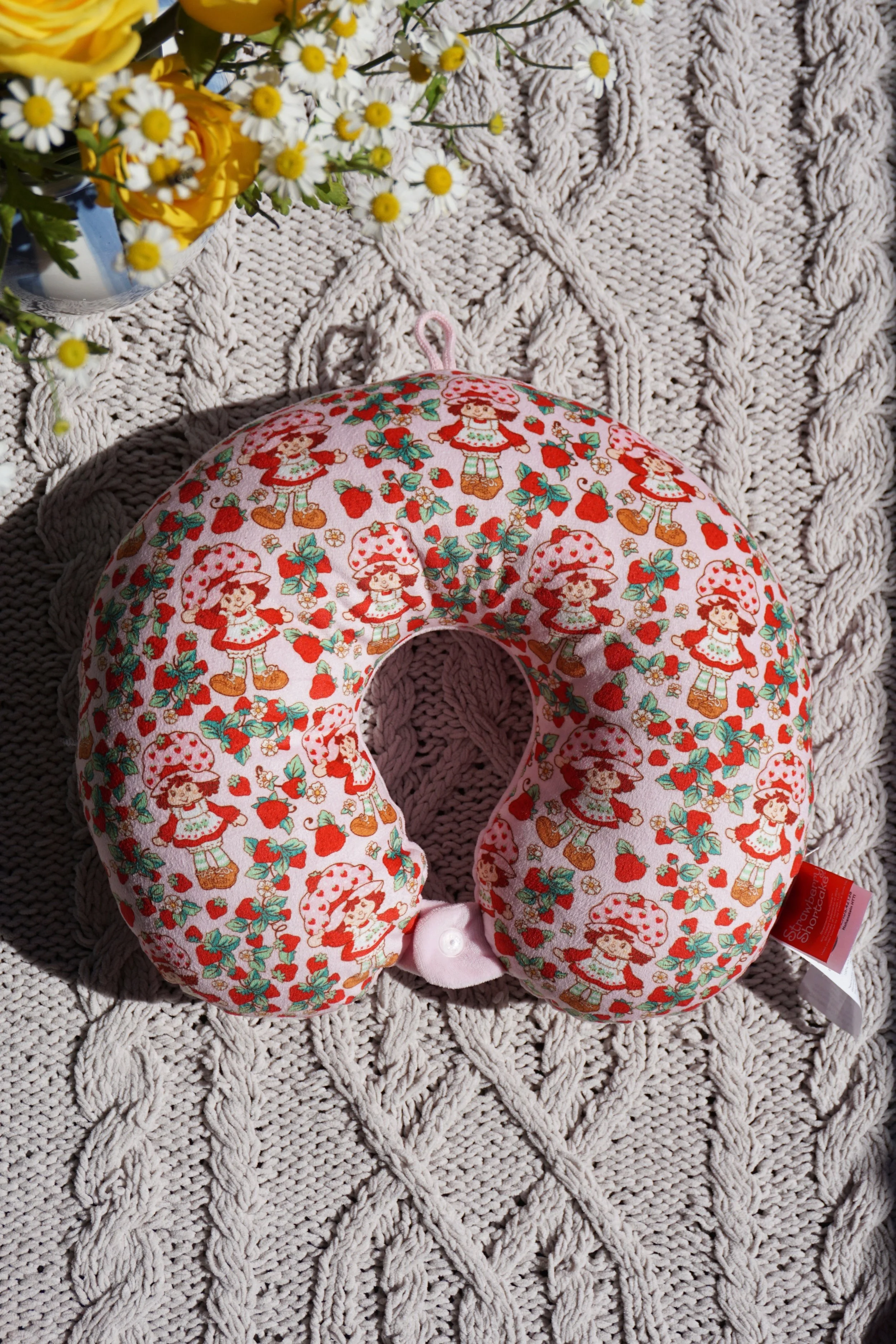 Strawberry Shortcake Travel Head Pillow