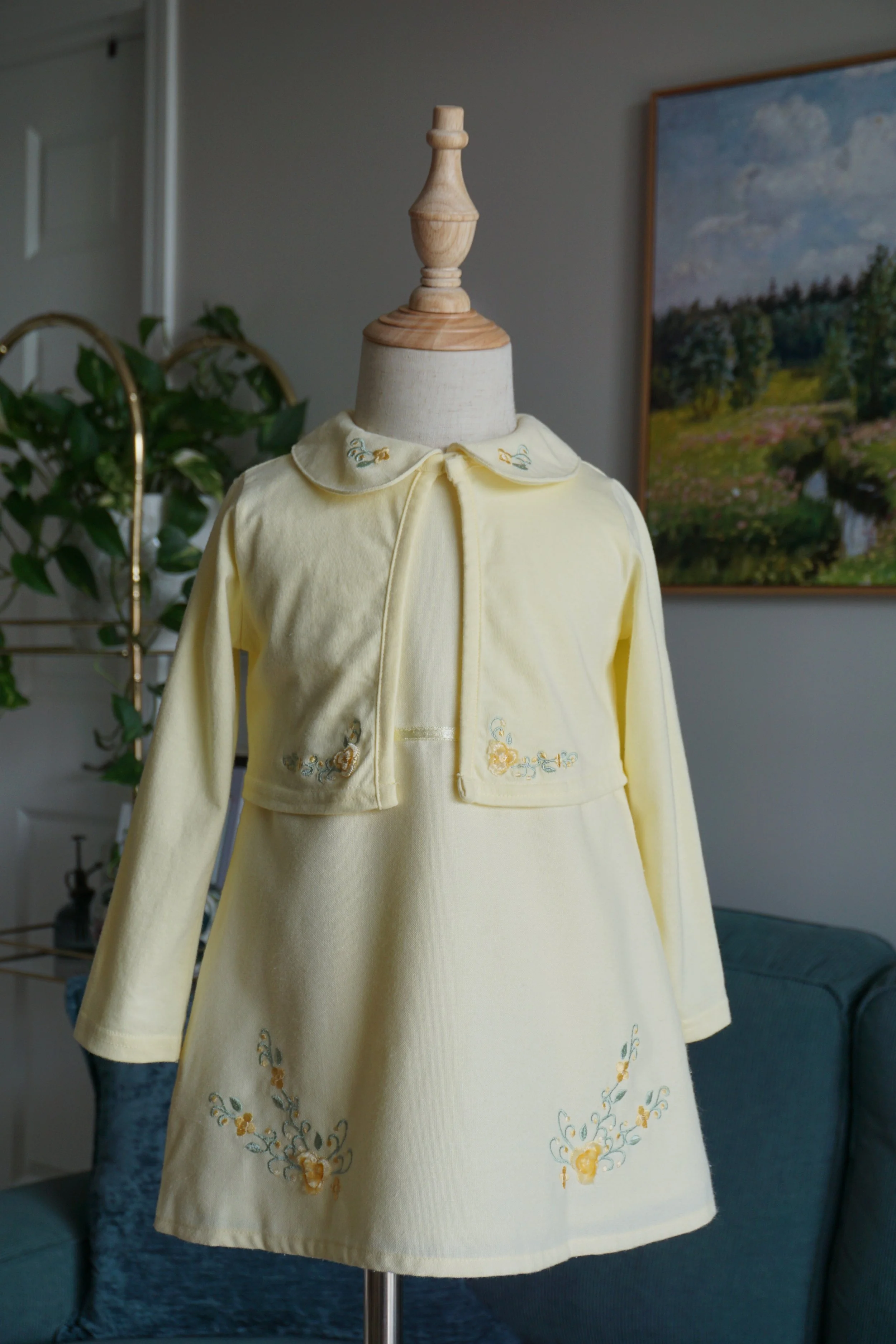 Vintage Sunshine Baby 3-Piece Dress Set