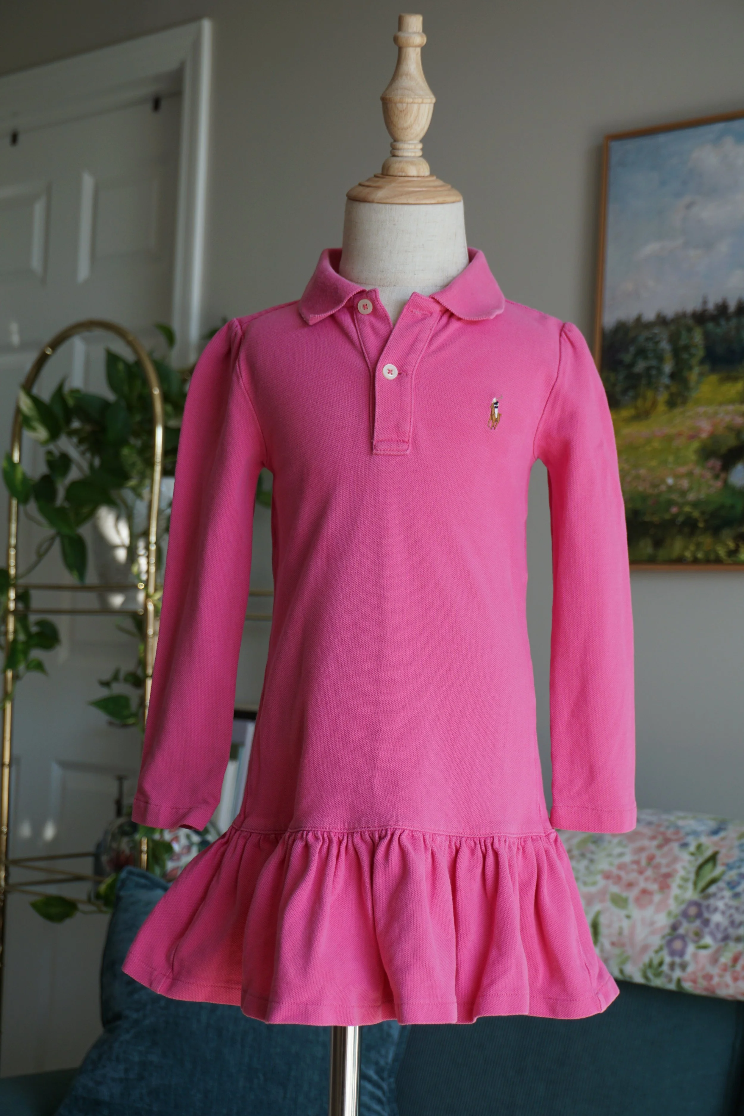 Vintage Ralph Lauren Pink Polo Dress