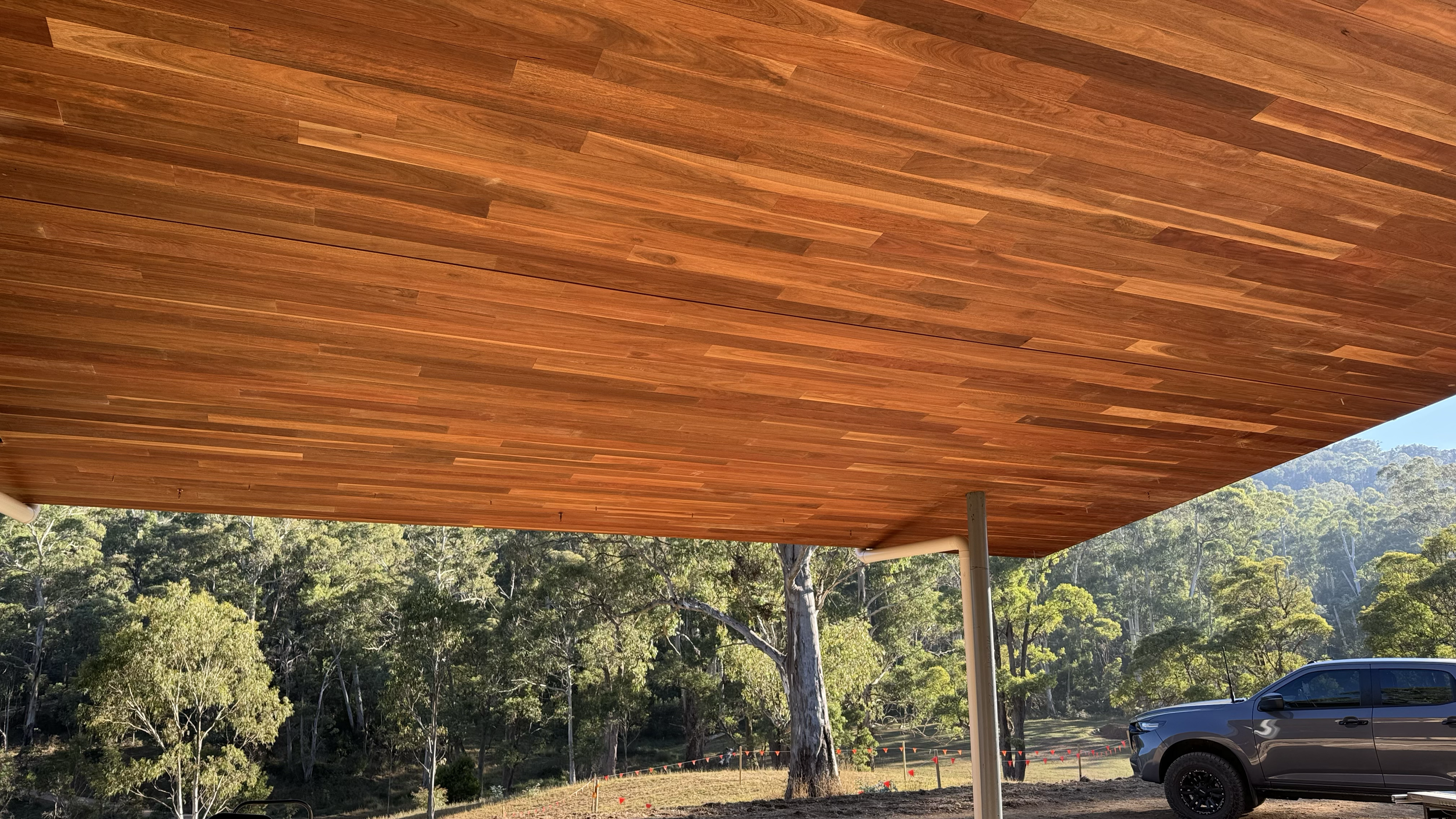 Spotted gum ceilings - Howqua