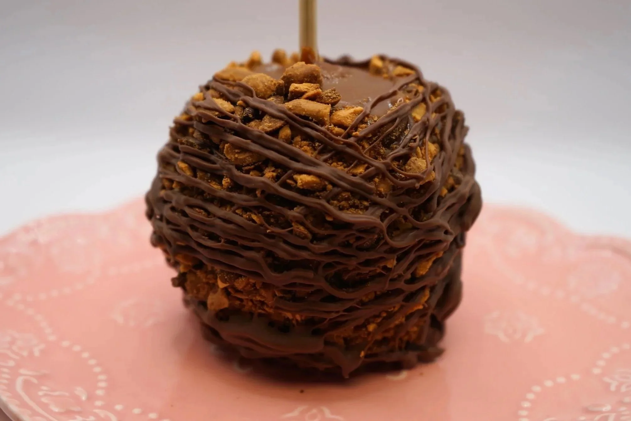 Milk Peanut Turtle Caramel Apple