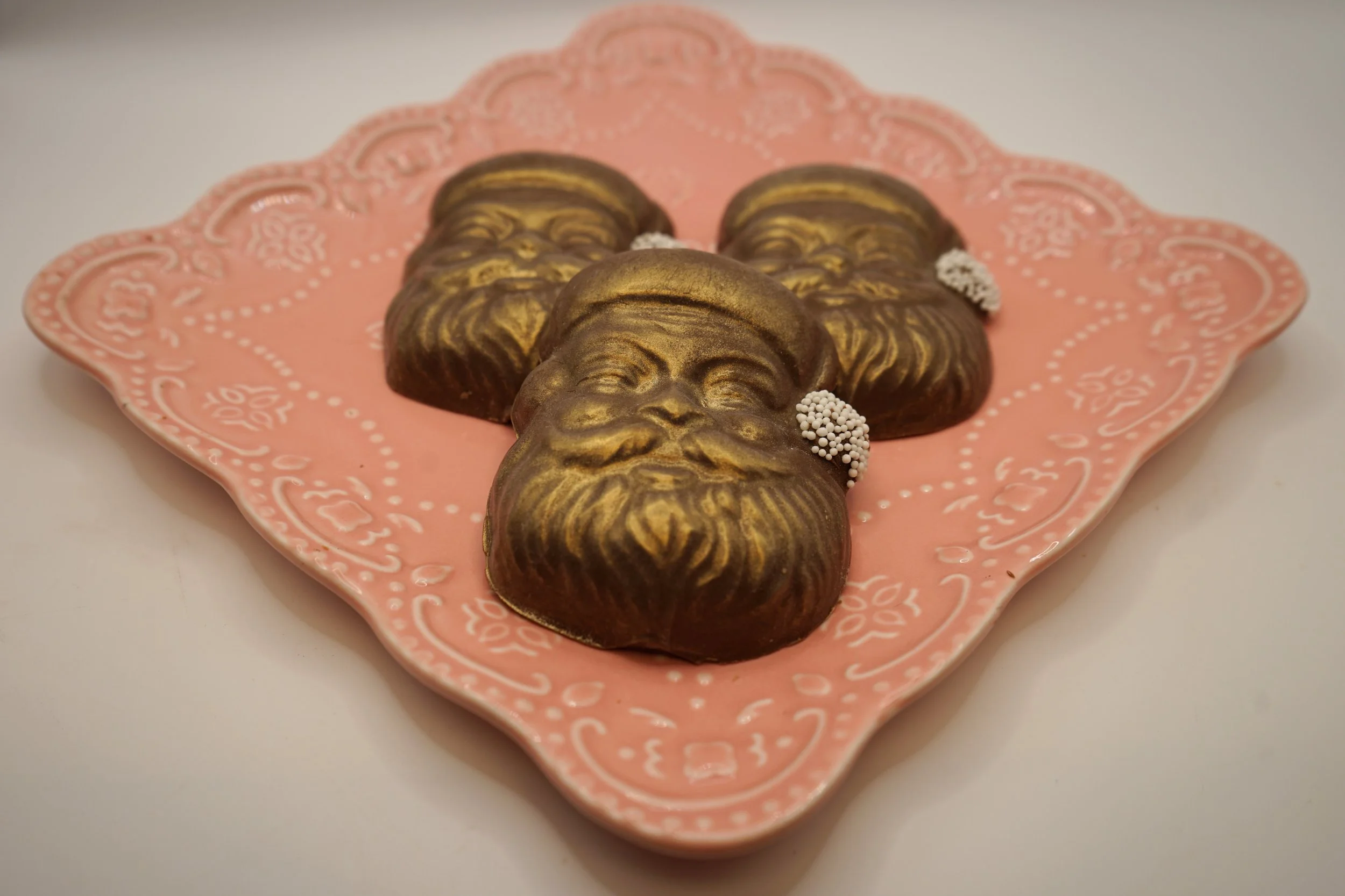 Chocolate Santa Heads
