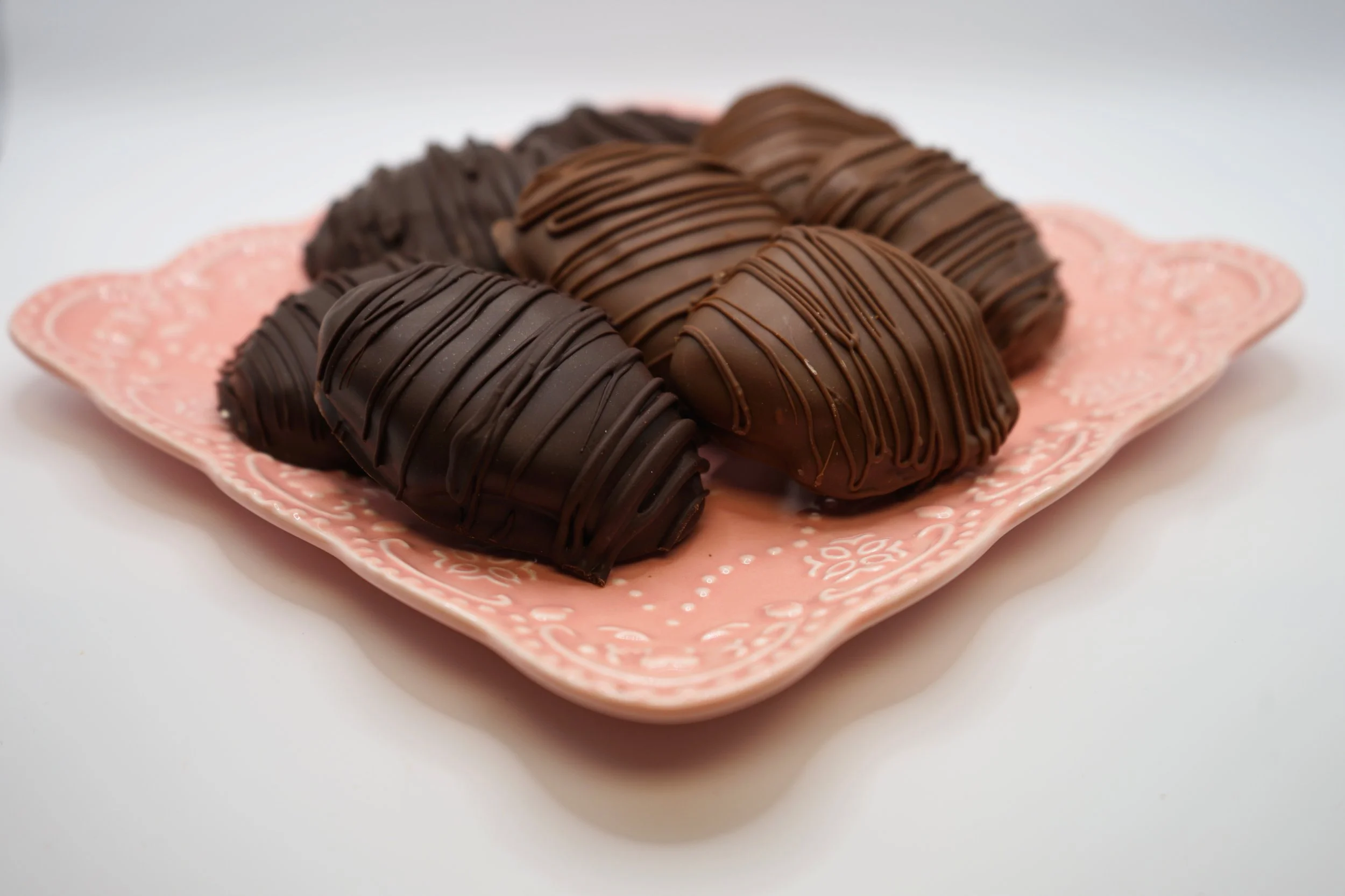 Chocolate Glazed Peaches