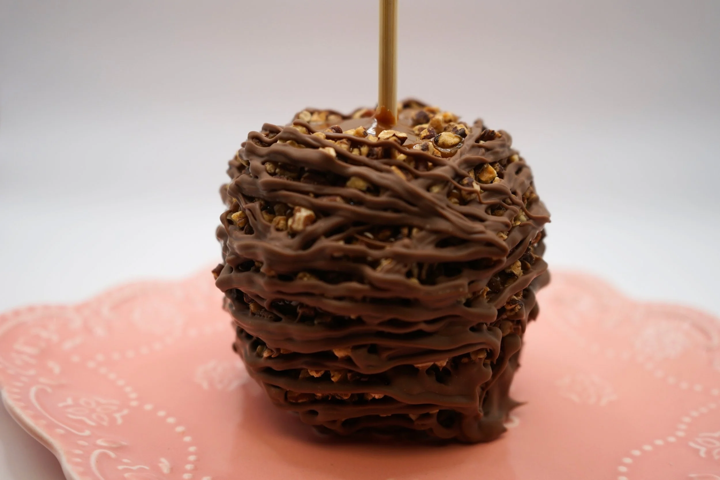 Milk Pecan Turtle Caramel Apple