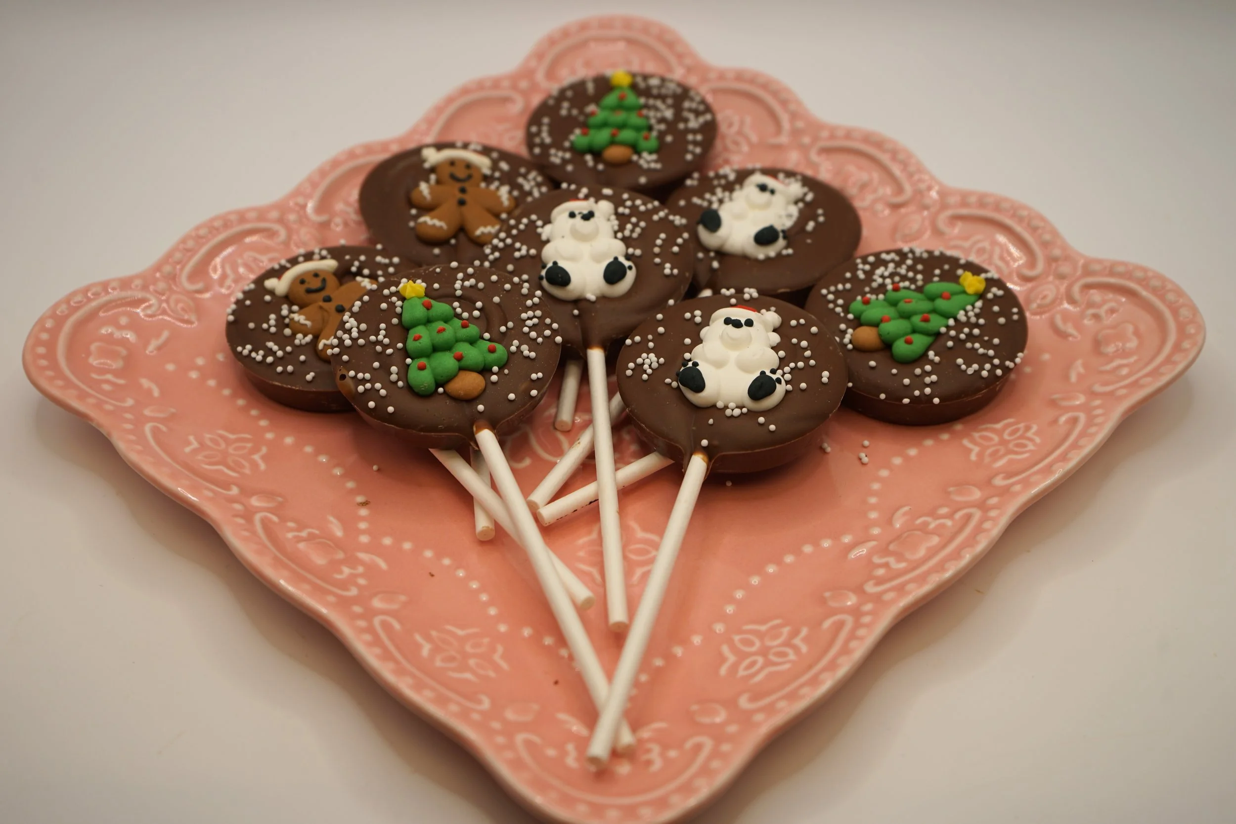 Small Chocolate Lollipops