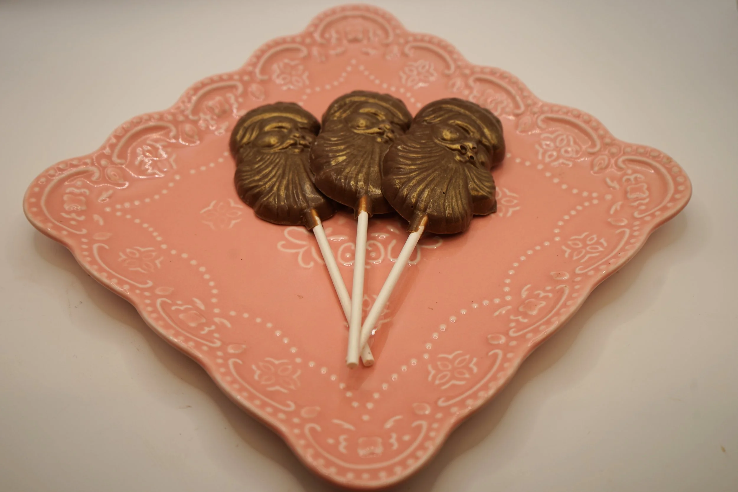 Santa Head Lollipops