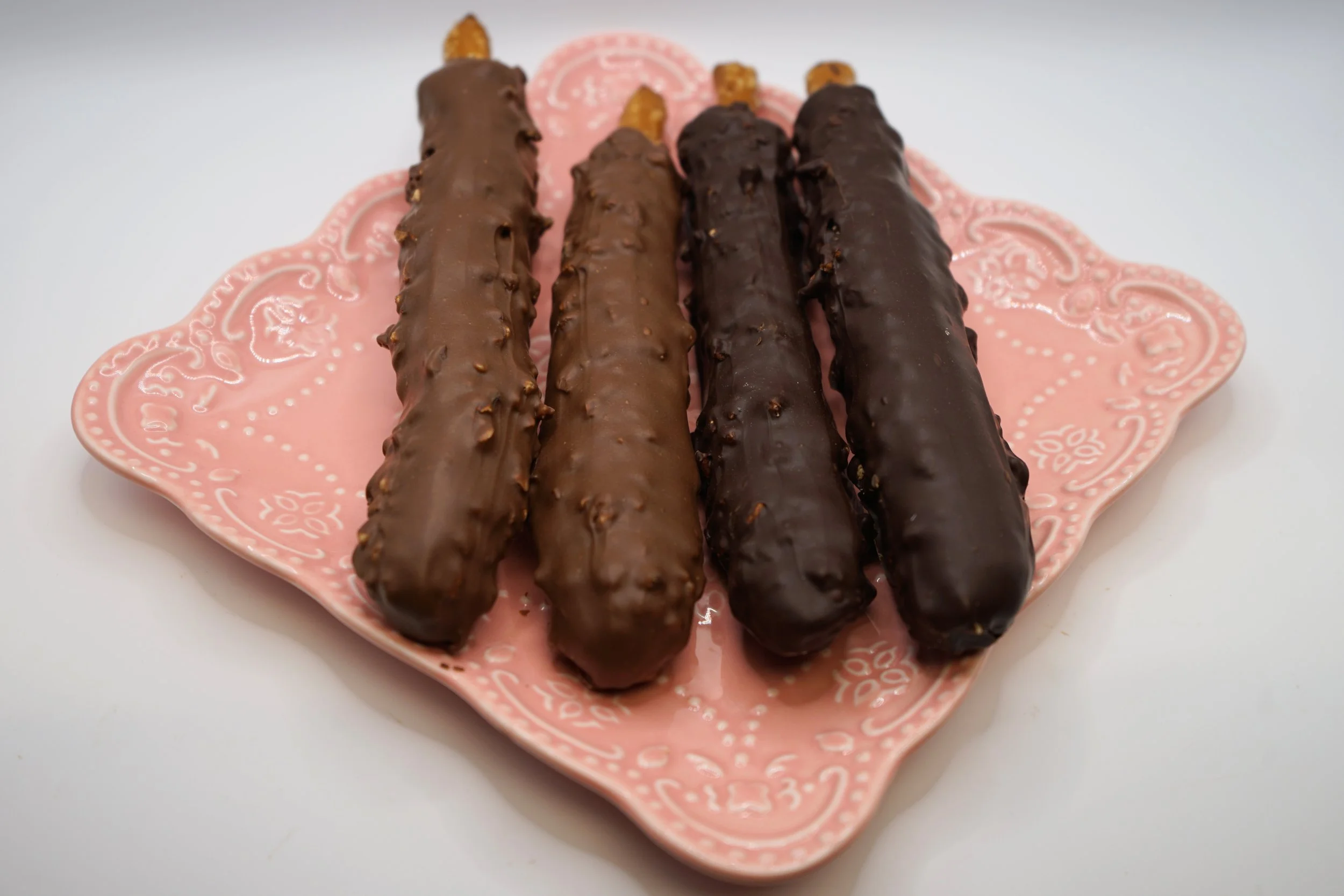 Pecan Turtle Pretzel Rods