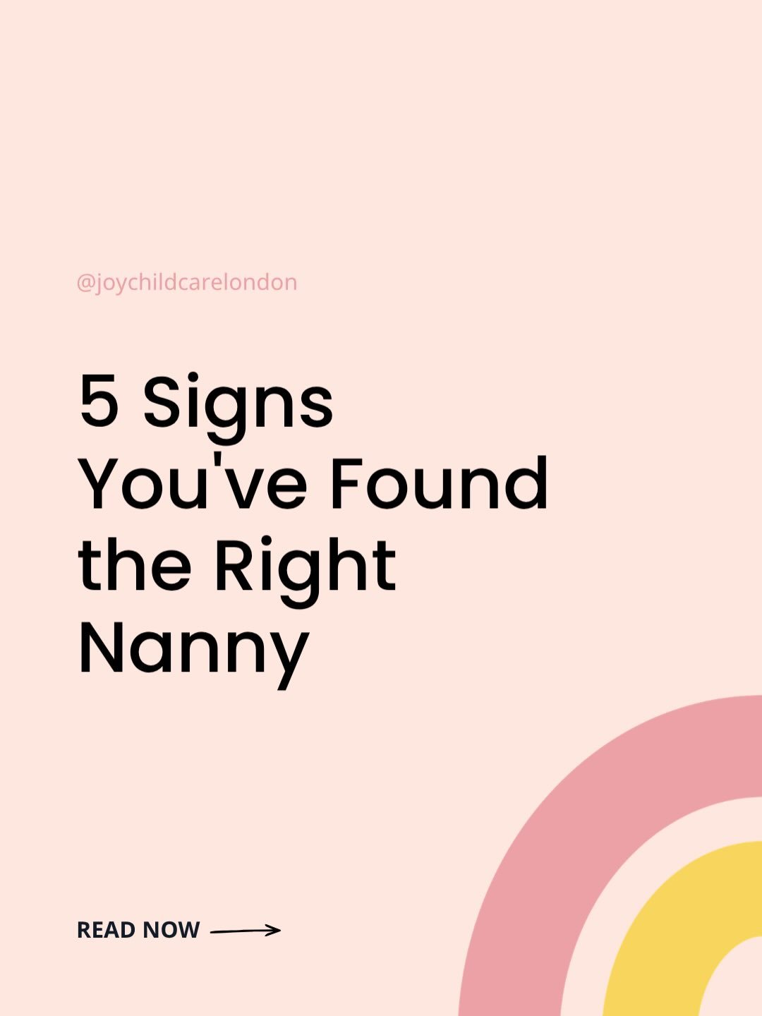 Choosing the right nanny is one of the biggest decisions a family can make. 

And finding the right family? Just as important for a nanny. 🧡

At JOY! Childcare, we&rsquo;re in the business of perfect matches. Thoughtful, personal, bespoke placements