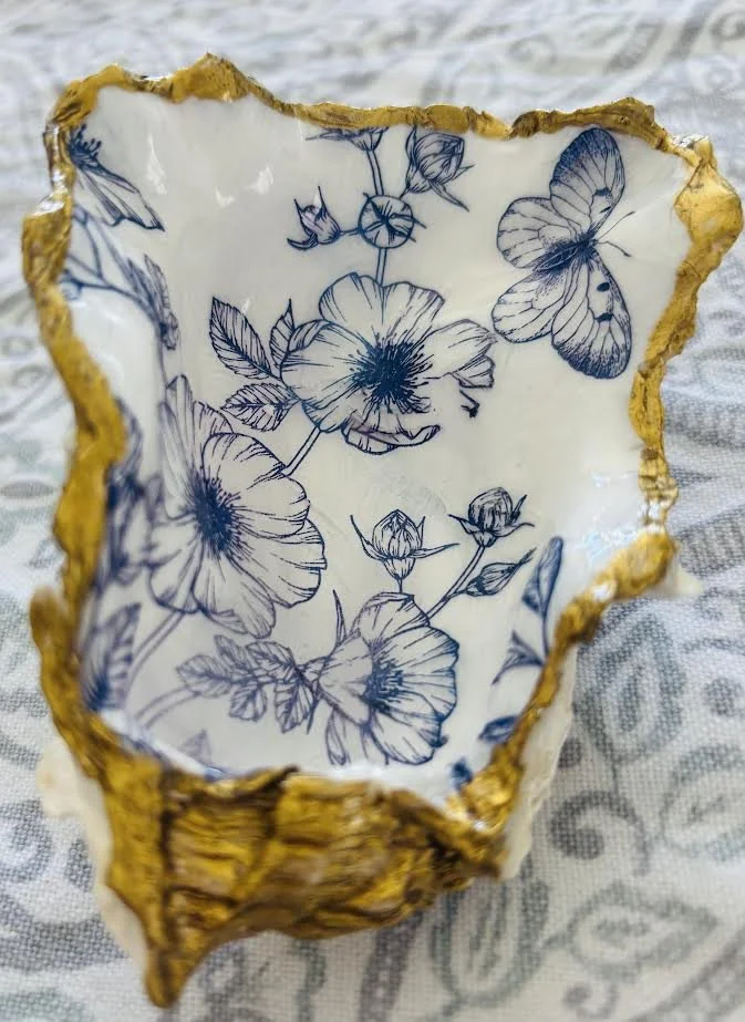 Blue Botanical Butterfly