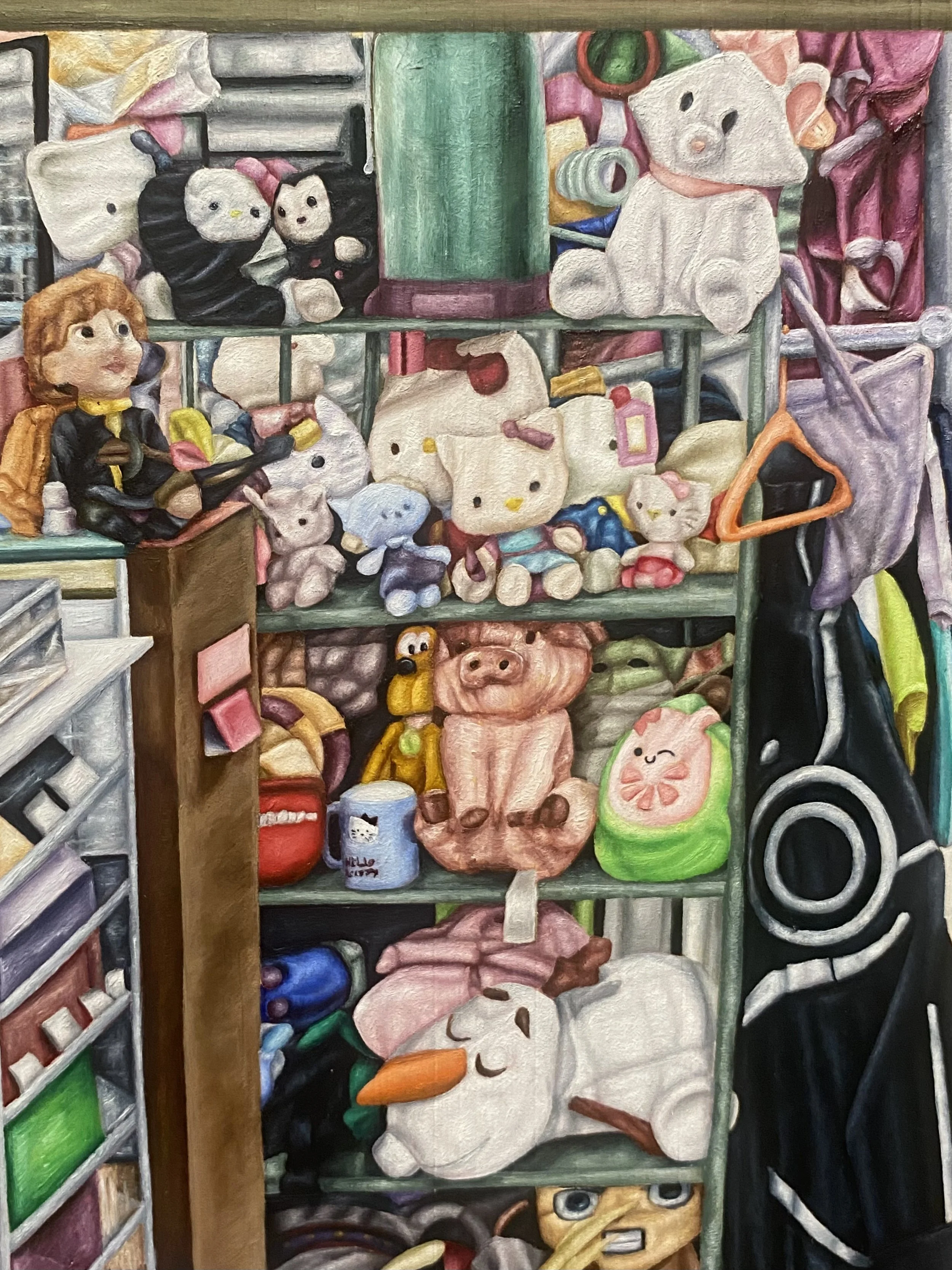   Exceptional Earner   (detail)  oil on panel  20”x 16”  2024 