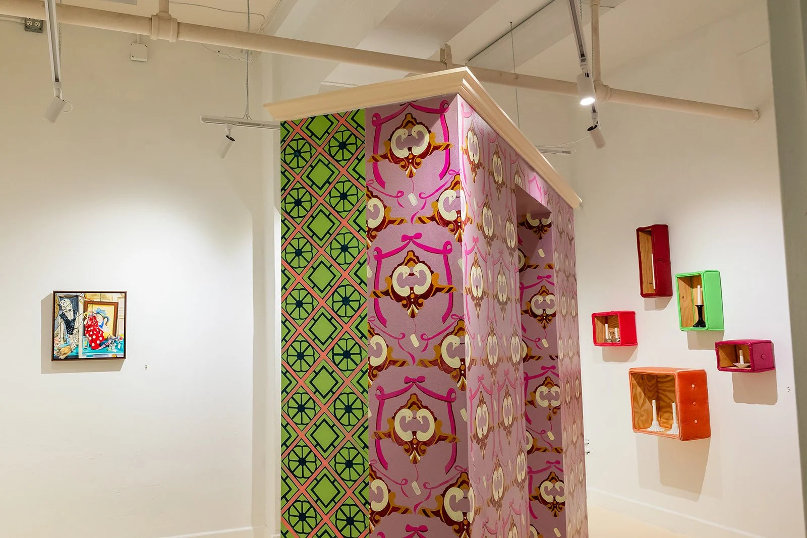   Landlord Special   (exhibition documentation)  wood, drywall, house paint, vinyl tiles  2023 