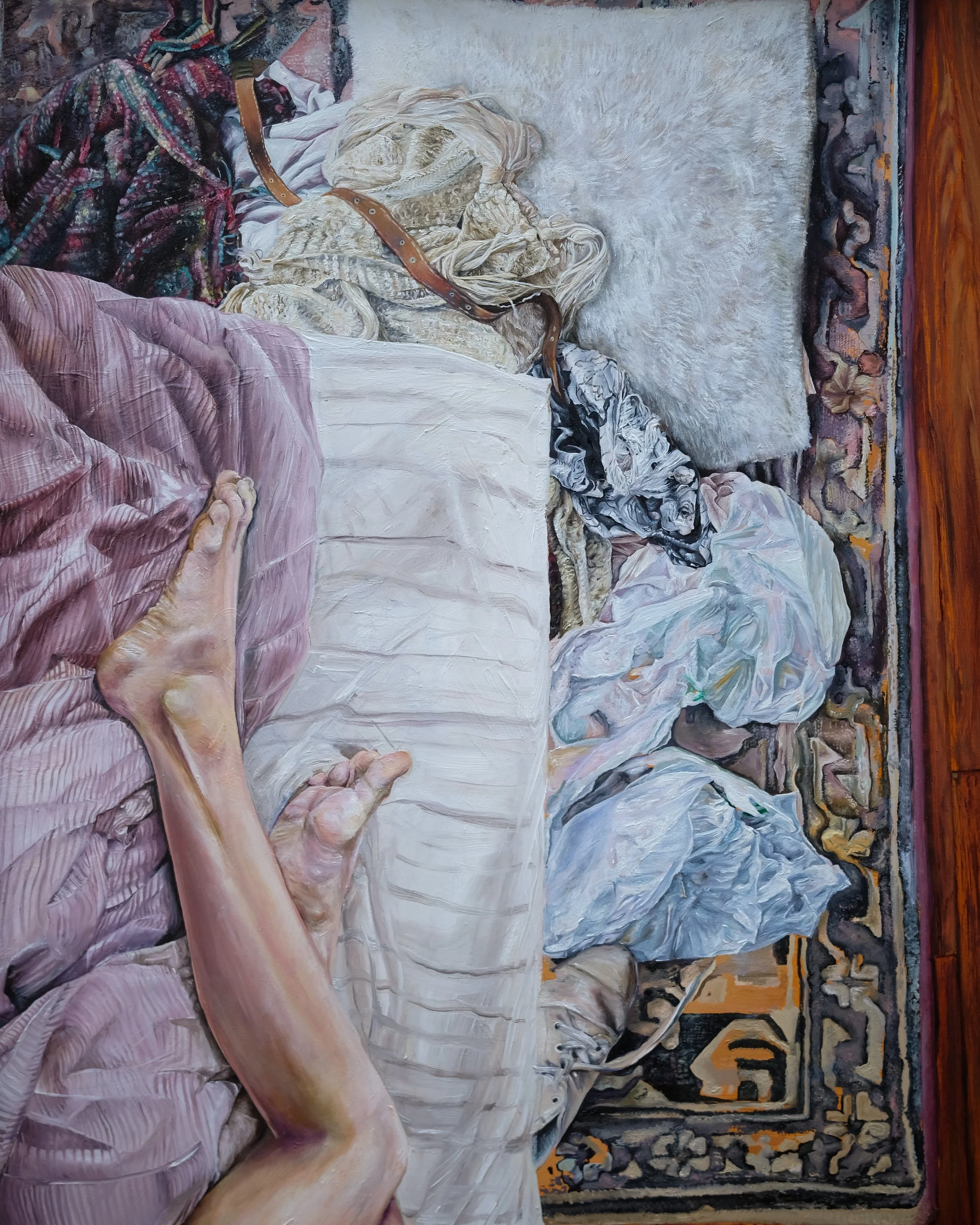   Night Sweats   oil on panel  20”x 16”  2020 