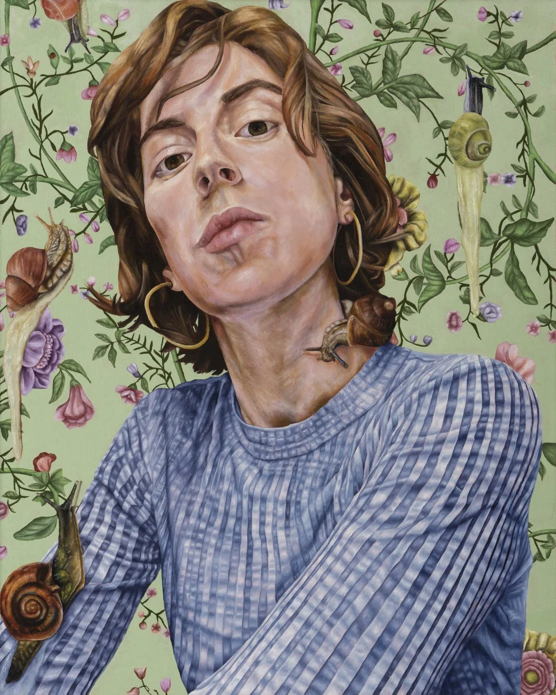   If Things Get Hot, She’ll Take The Heat   oil on canvas  20”x 16”  2023 