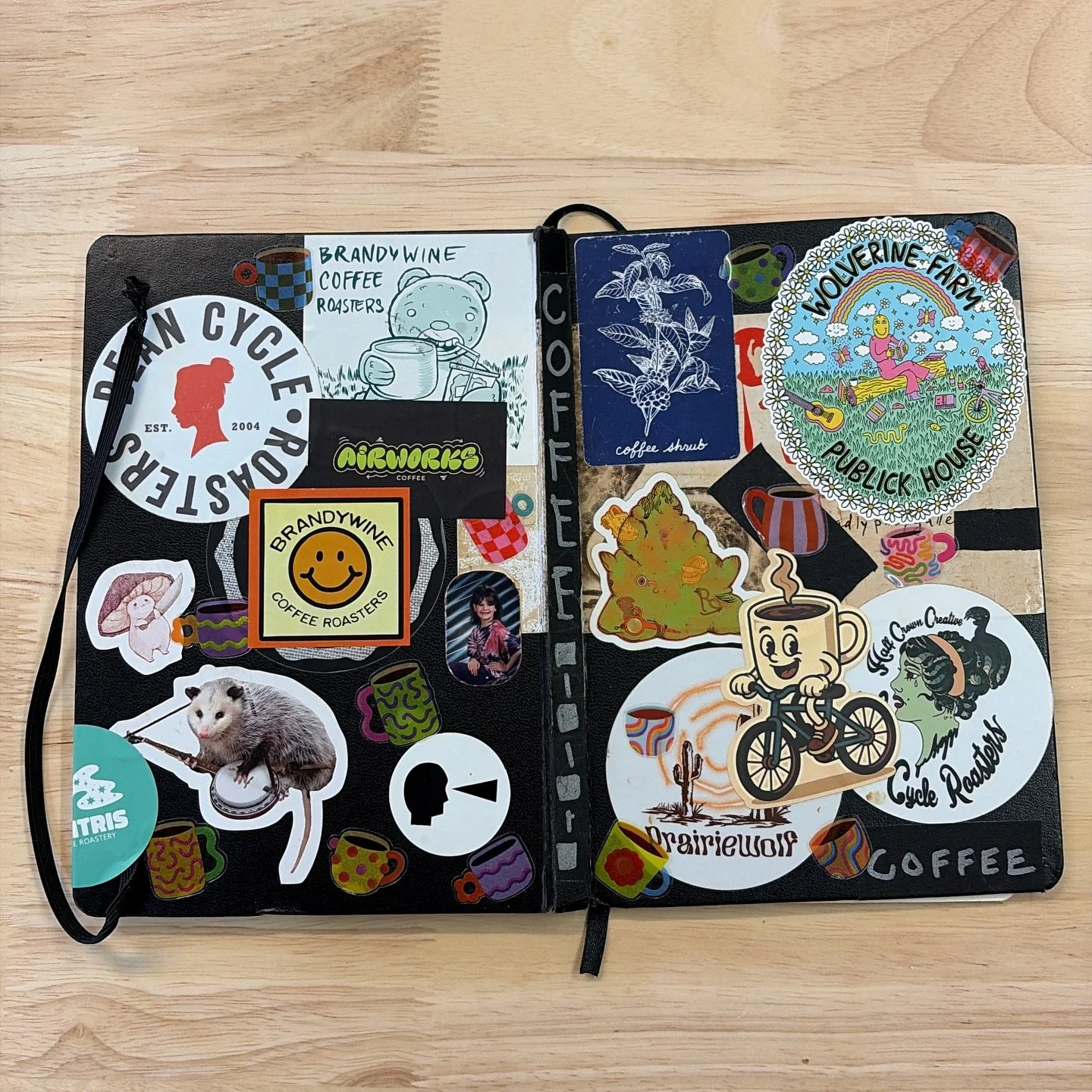 coffee / notes / journal 

This is my little book of brews, recipes and notes. Logging brews changed how I look at coffee and has made a huge impact on the quality of my cups. Plus having somewhere to put stickers is fun. 

Do you have a coffee journ
