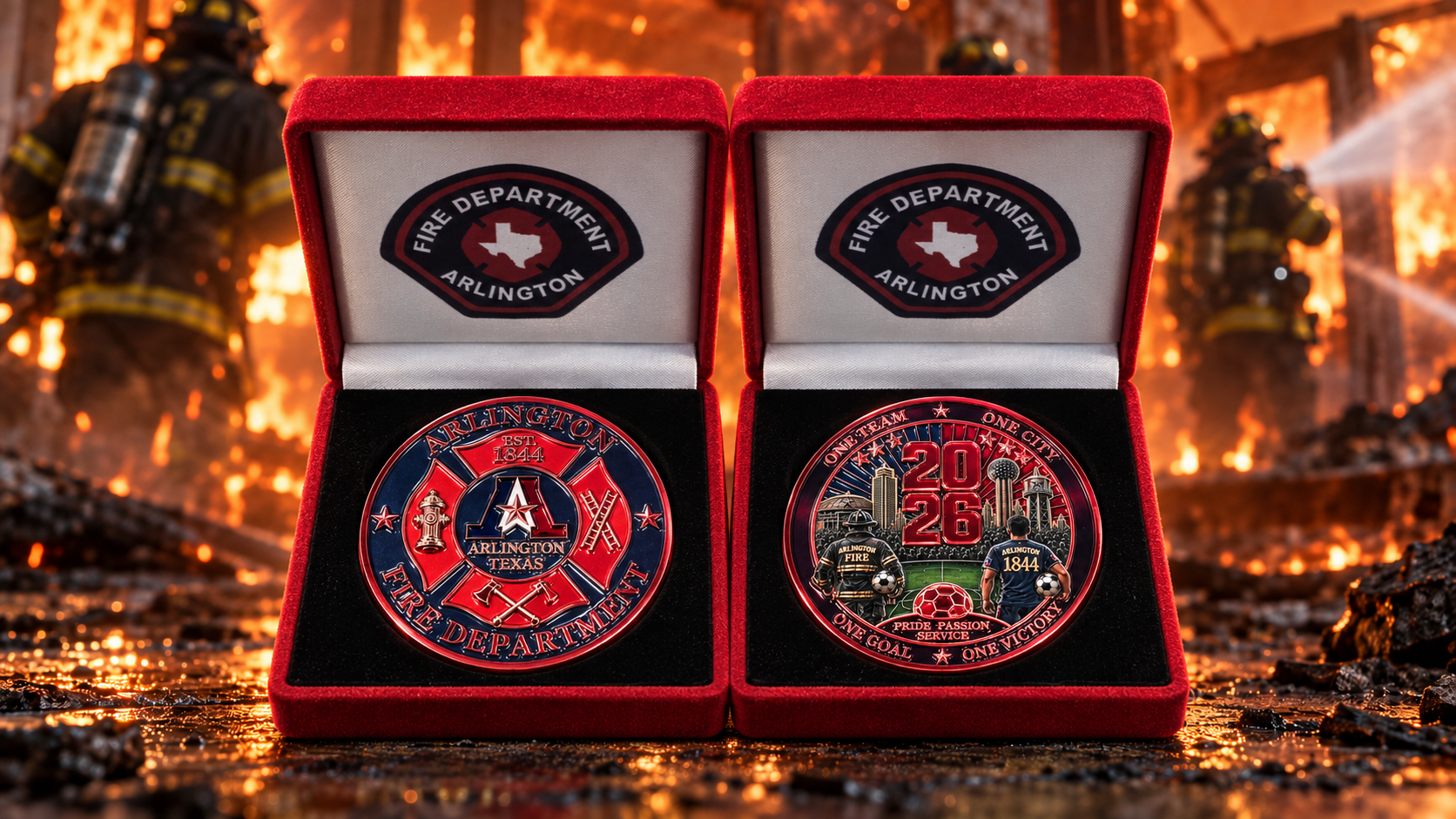 Arlington Fire Department, Texas 2026 Challenge Coin