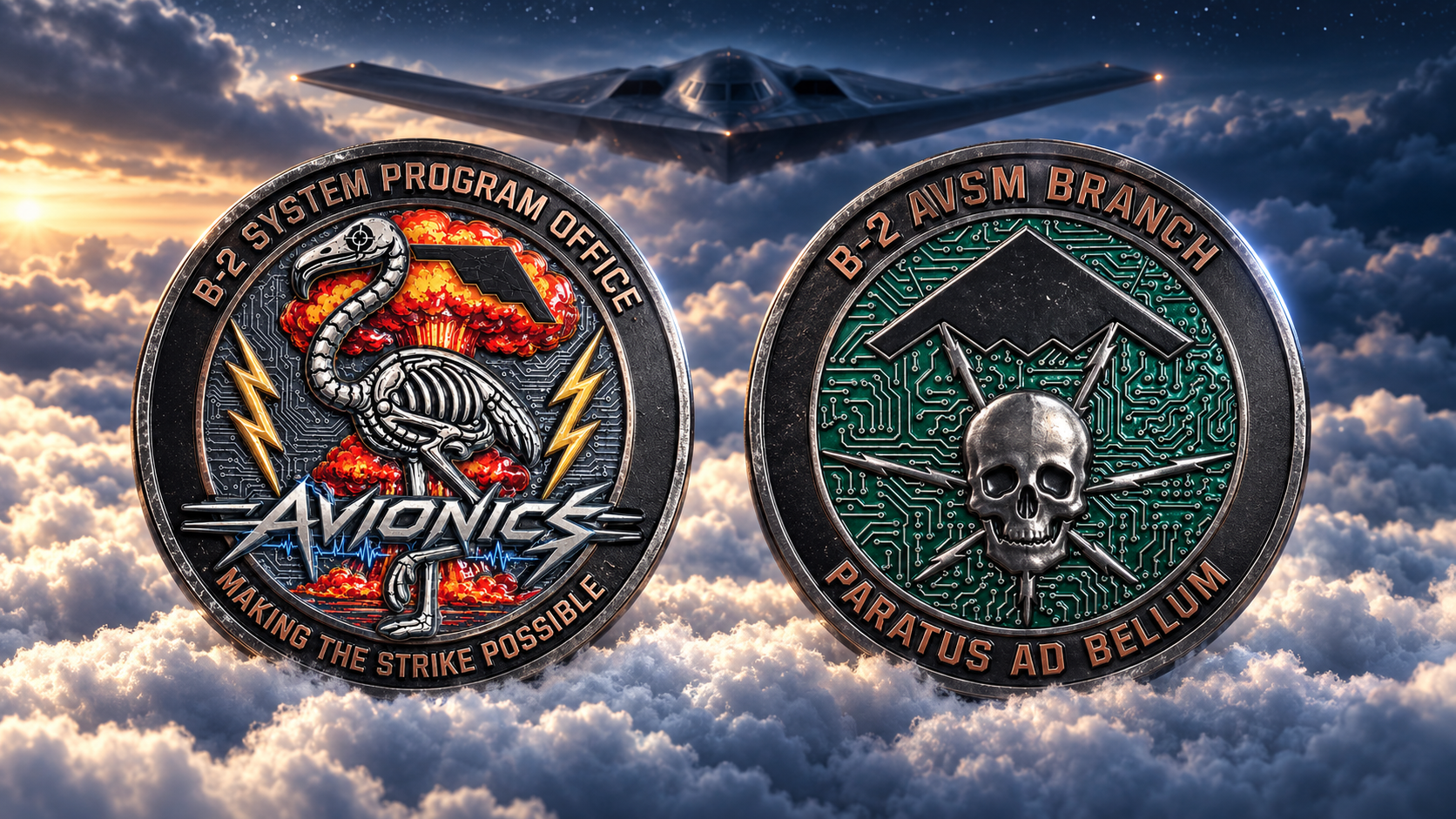 B-2 Bomber - AVSM Branch Challenge Coin
