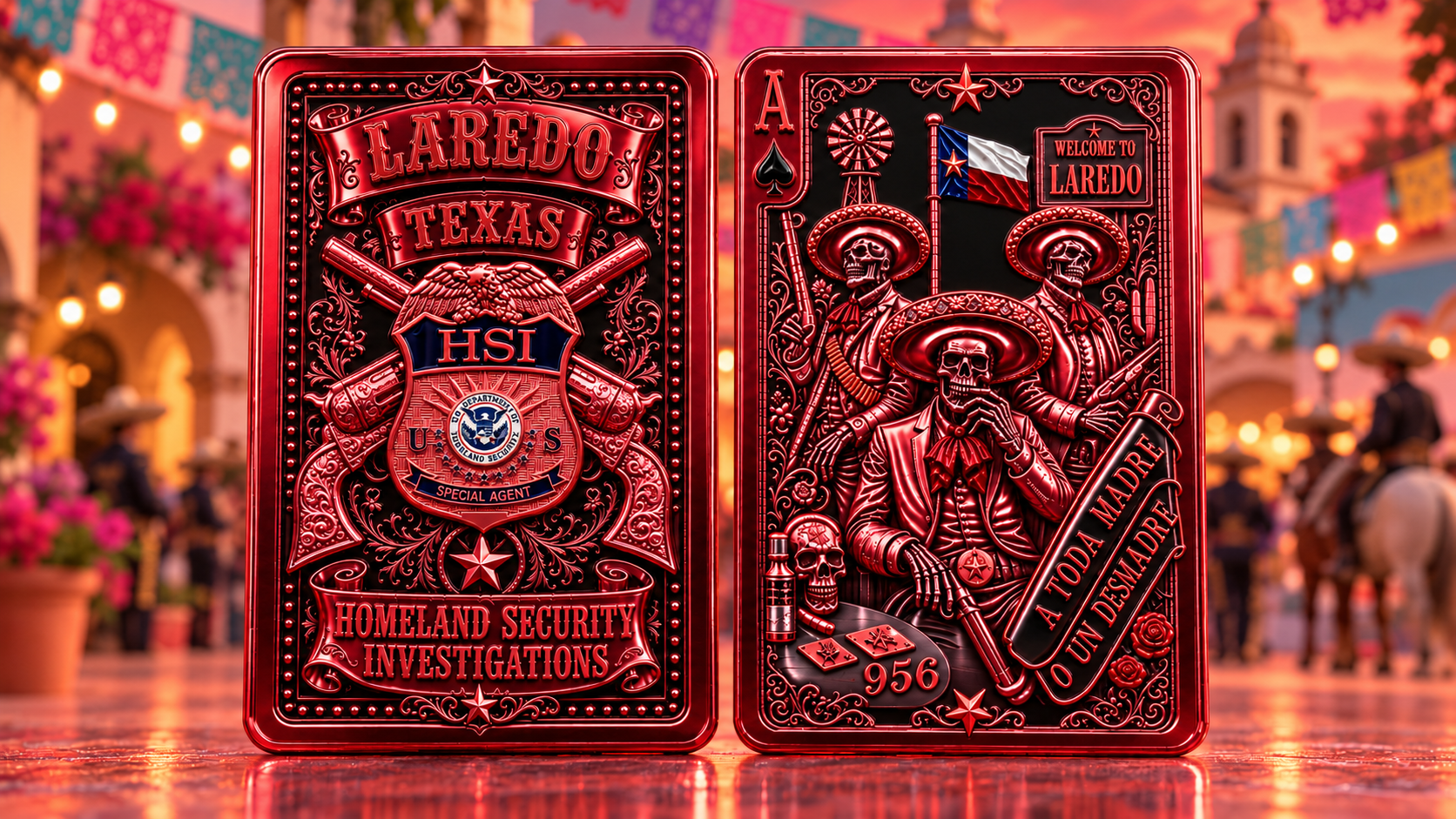 THE CHARROS - HSI Laredo, Tx. Challenge Coin