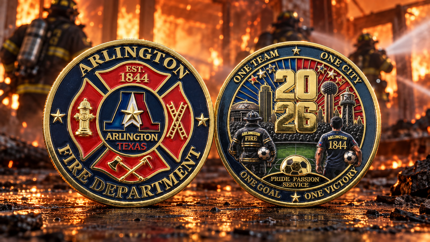Arlington Fire Department, Texas 2026 Challenge Coin
