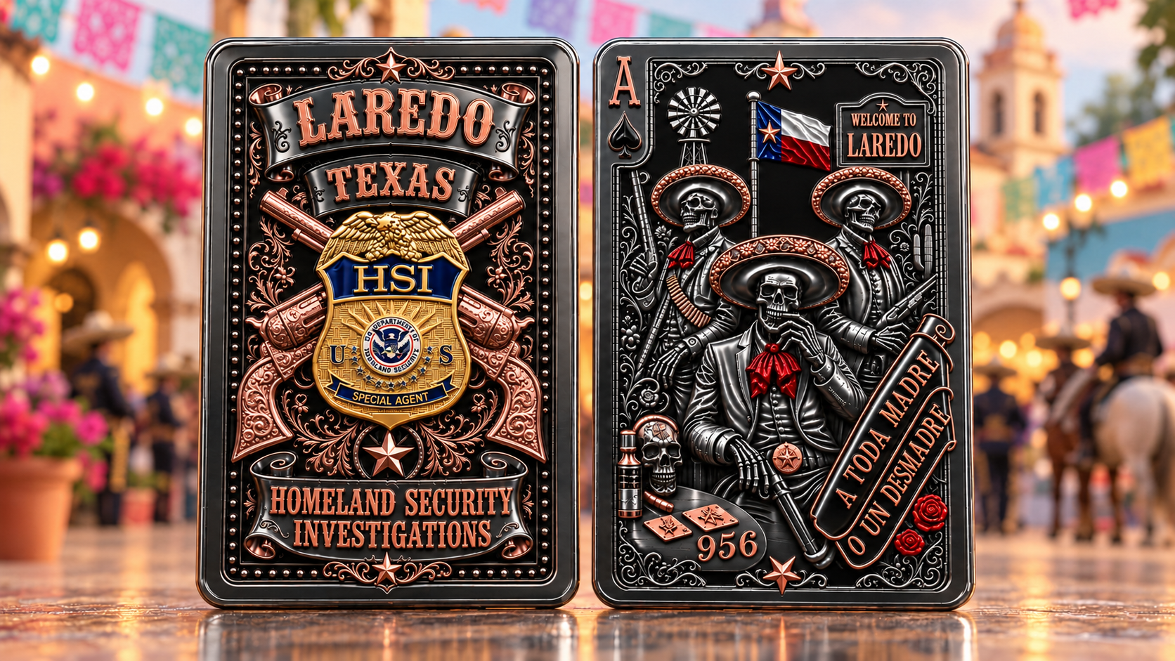 THE CHARROS - HSI Laredo, Tx. Challenge Coin