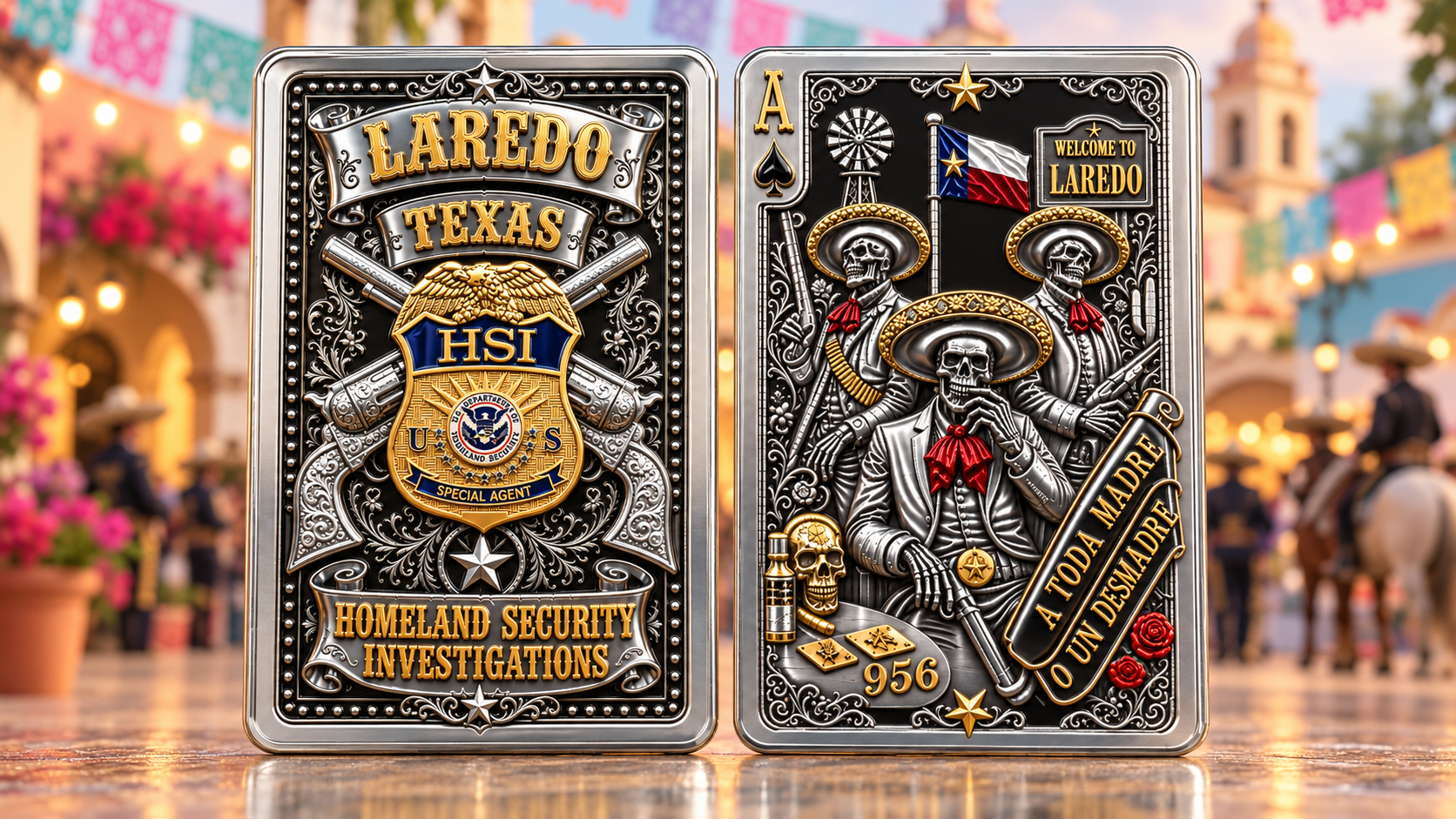 THE CHARROS - HSI Laredo, Tx. Challenge Coin