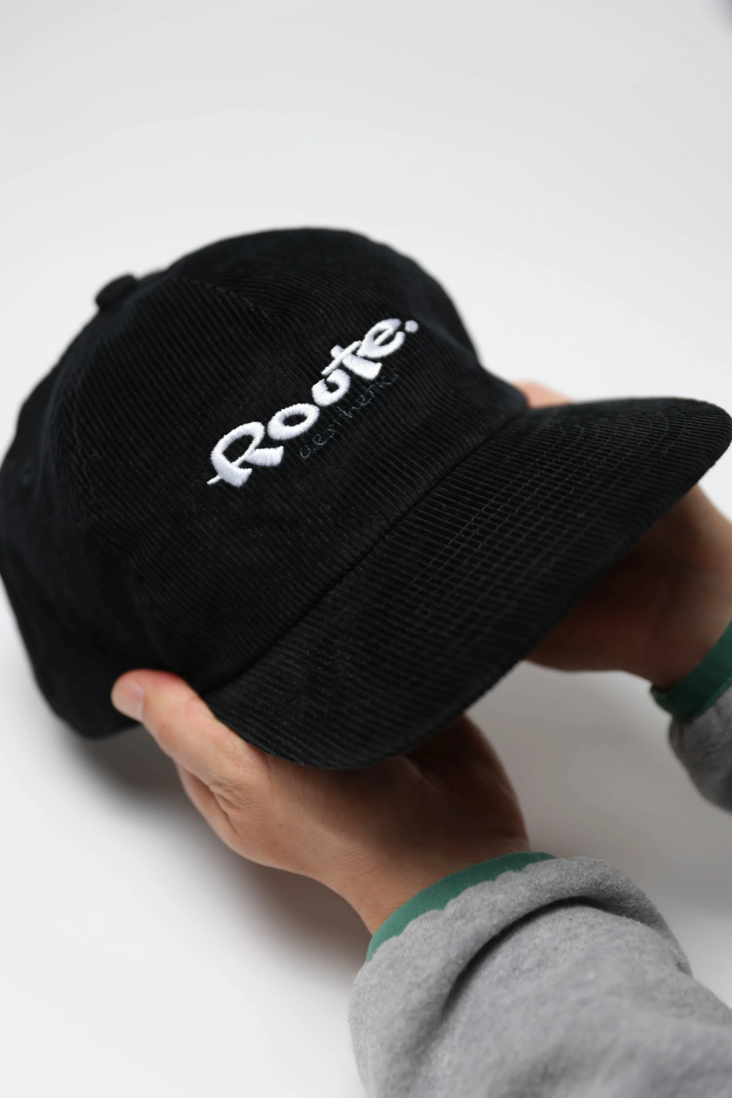 Corduroy Black Cap