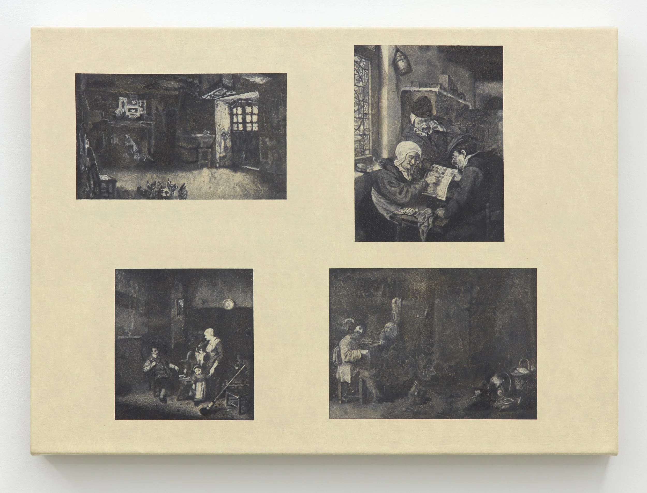 Page 175 (Monticelli, Van Ostade, Ryckaert, Van Ostade), Oil on canvas, 16 in. x 22 in., 2023
