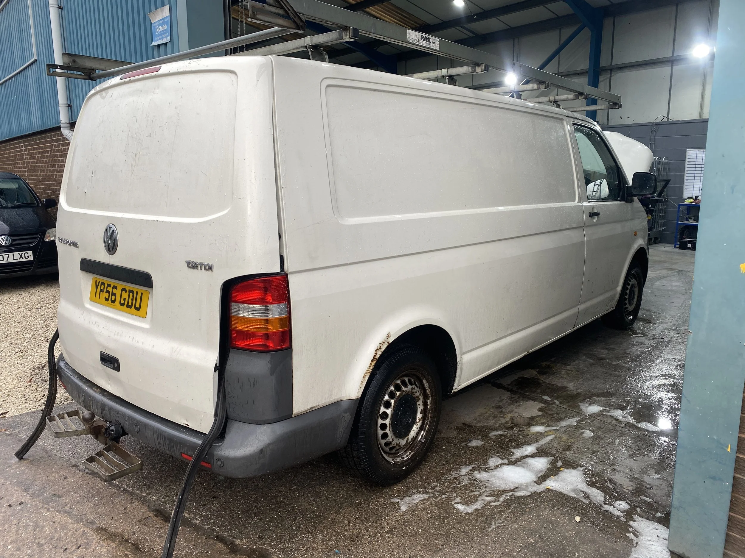 Rear of the van beofre the work began