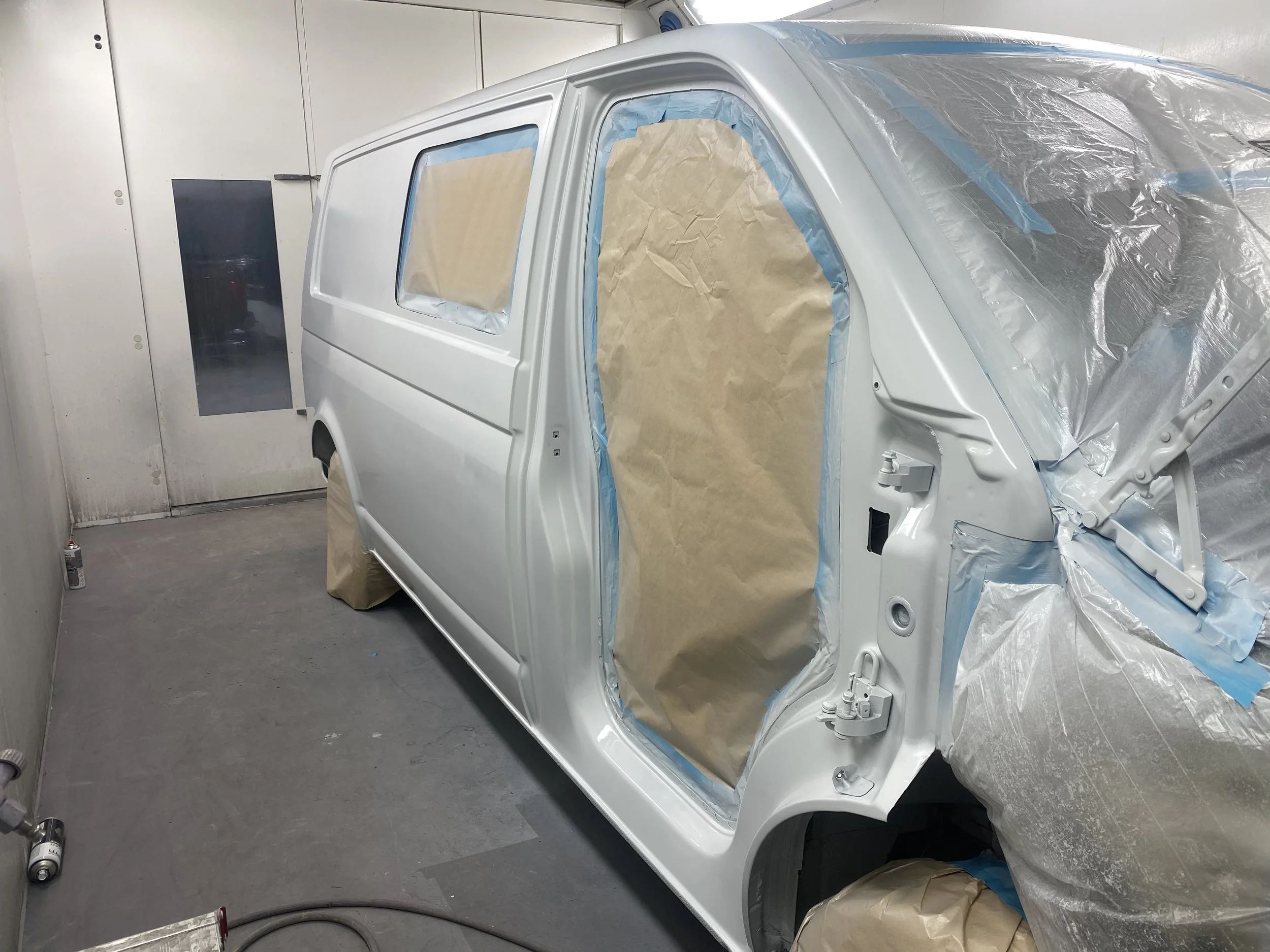 Mid way through the respray, this was before the clearcoat was added